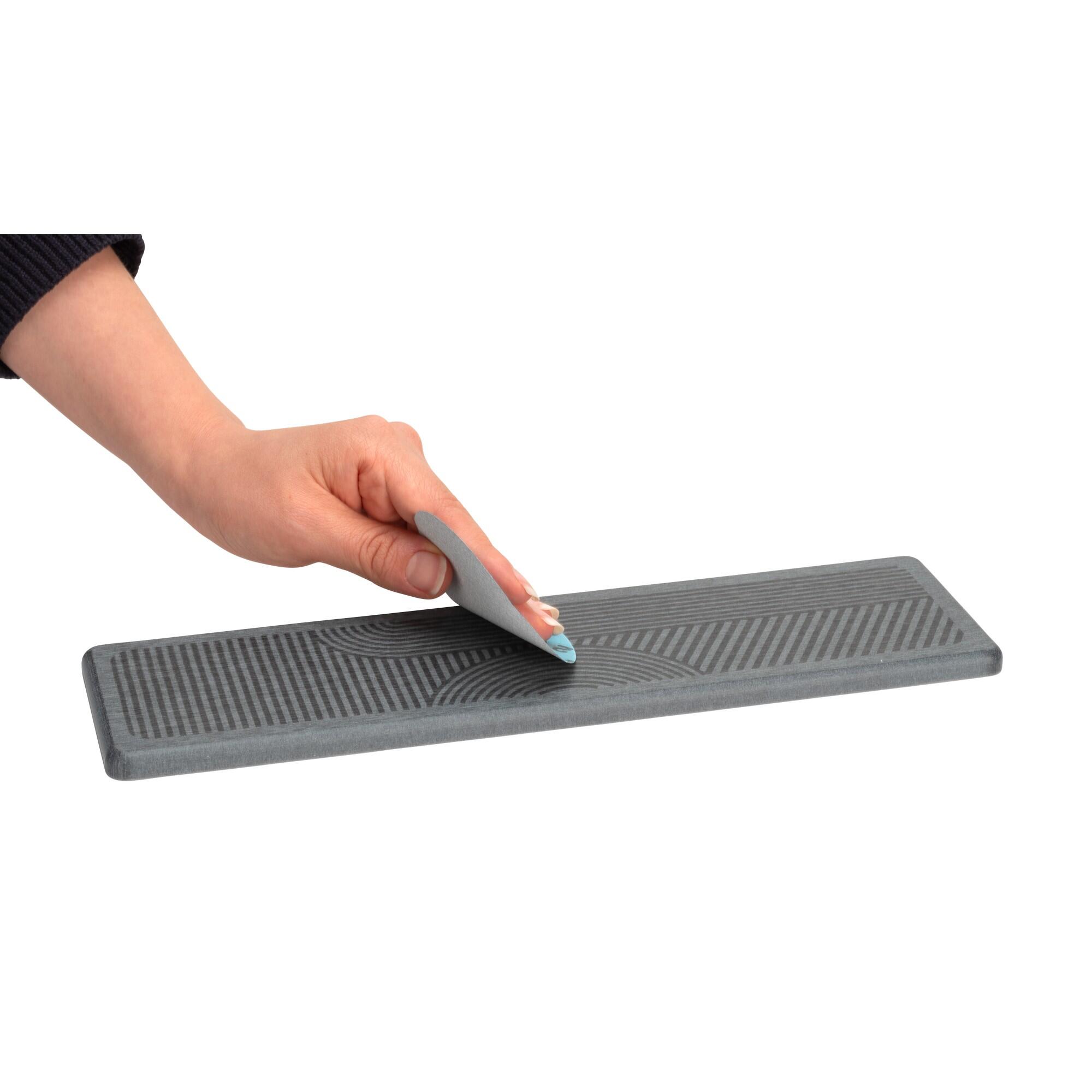 Tapete escorredor de louça 8x30 cm cinzento Wenko Damon - 29