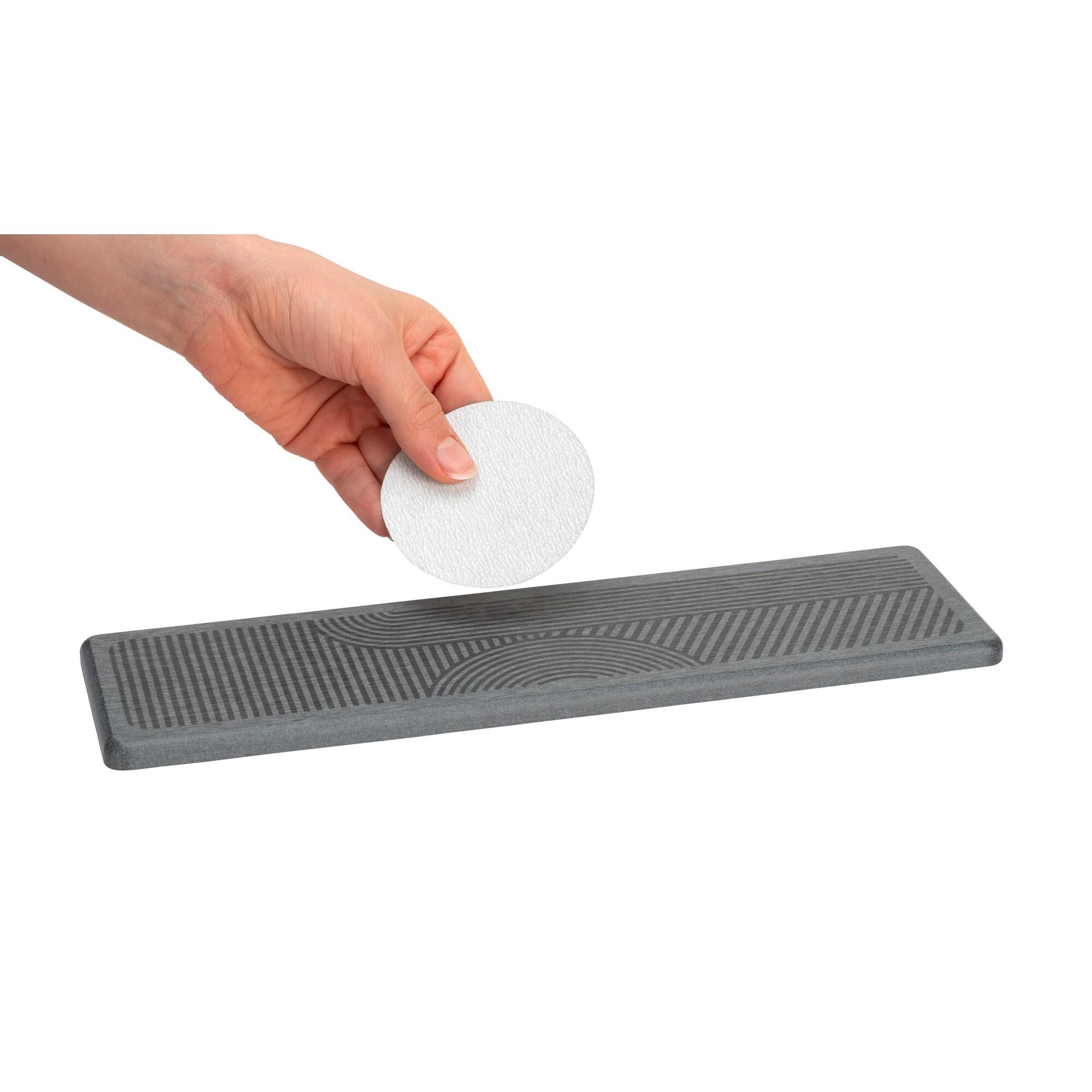 Tapete escorredor de louça 8x30 cm cinzento Wenko Damon - 28