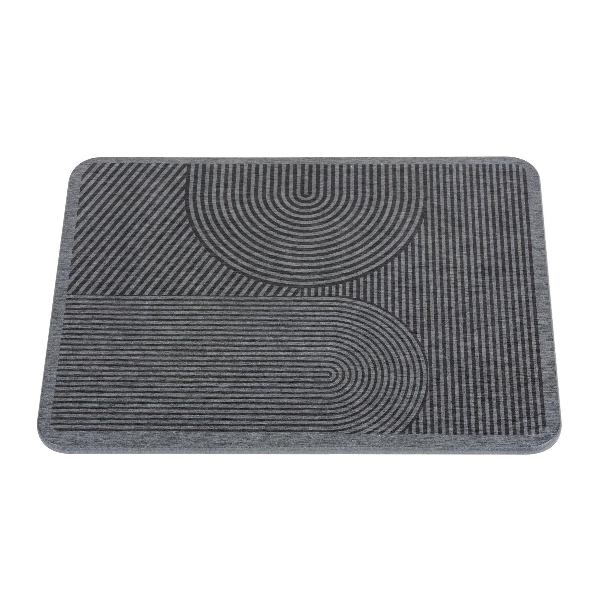 Tapete escorredor de louça 40x30 cm cinzento Wenko Damon - 14