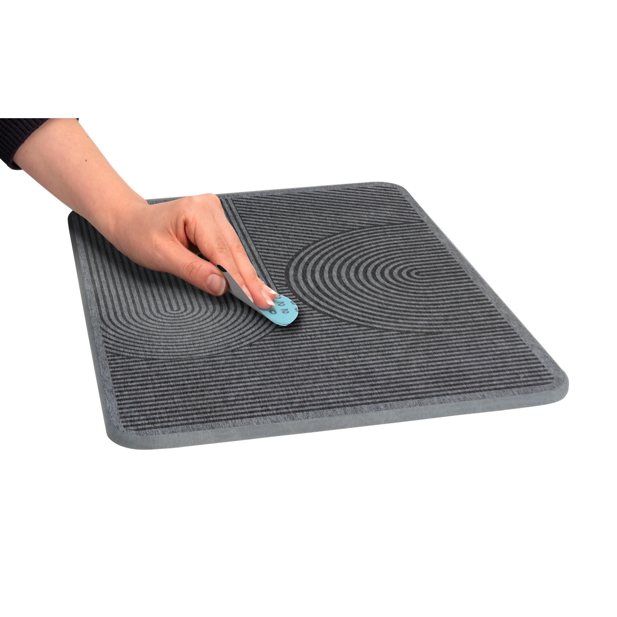 Tapete escorredor de louça 40x30 cm cinzento Wenko Damon - 2