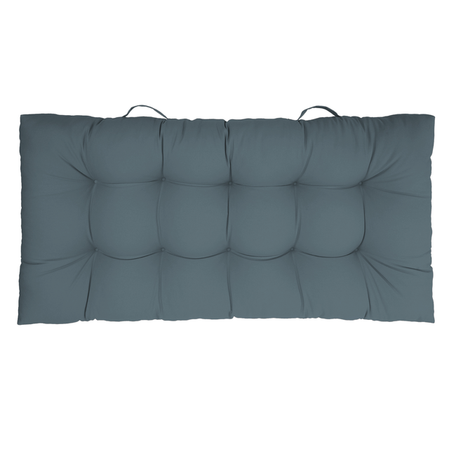 Coussin de sol New luck, gris bleu, l.60 x L.120 cm, INSPIRE