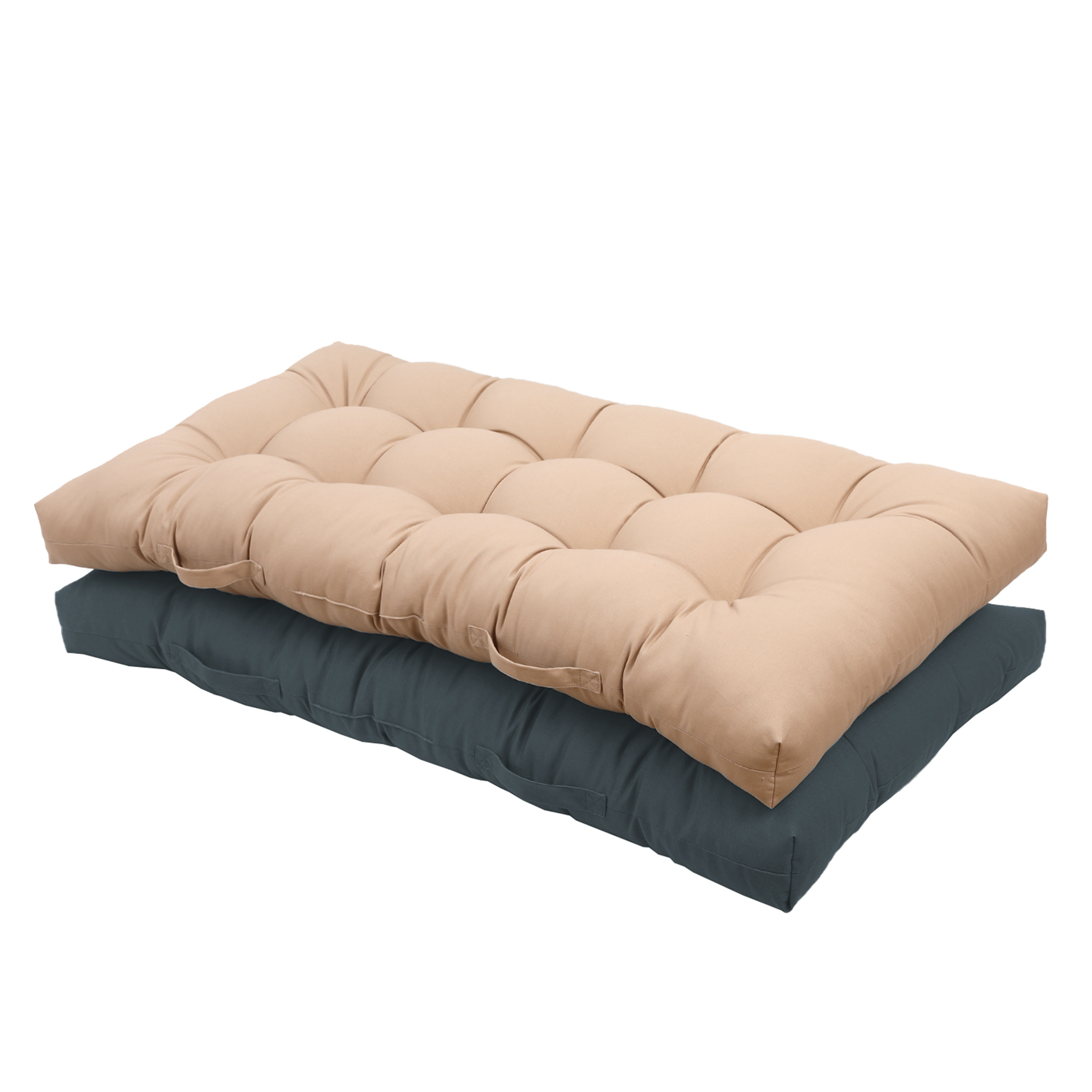 Coussin de sol New luck, gris bleu, l.60 x L.120 cm, INSPIRE - 11