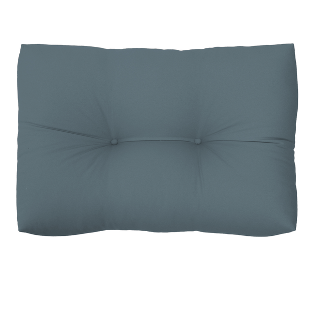 Coussin de sol New luck, gris bleu, l.45 x L.60 cm, INSPIRE
