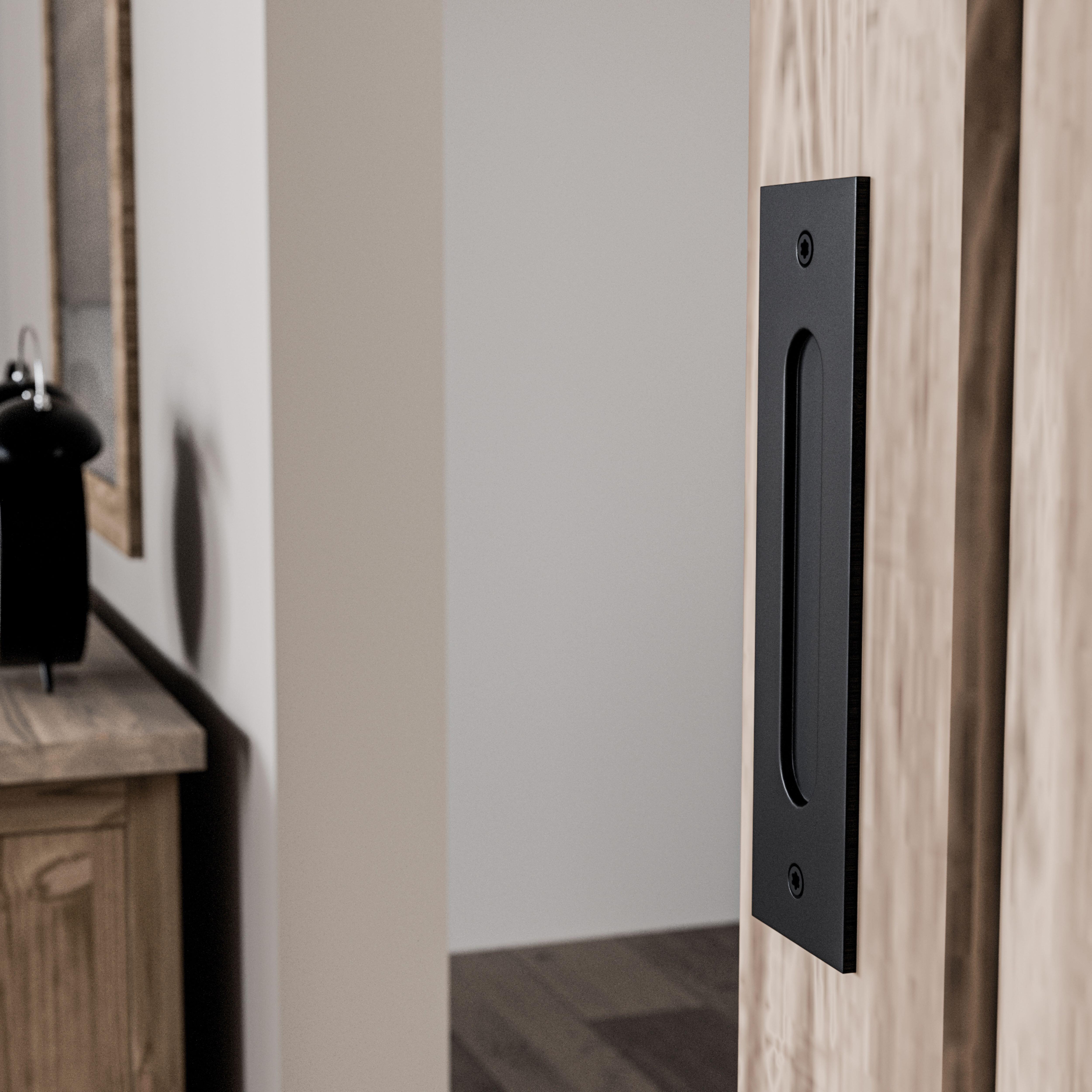 TIRADOR PUERTA CORREDERA ACERO NEGRO AMIG - 2