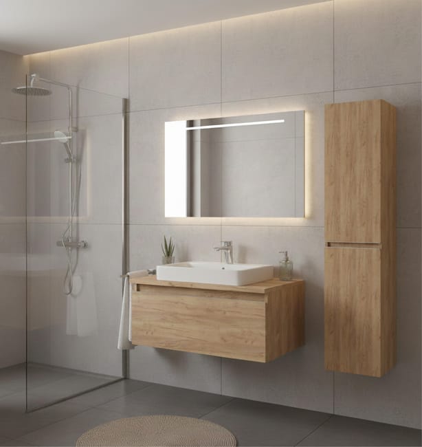 COLUMNA DE BAÑO ATLANTIS MIEL 35X160X35CM - 1