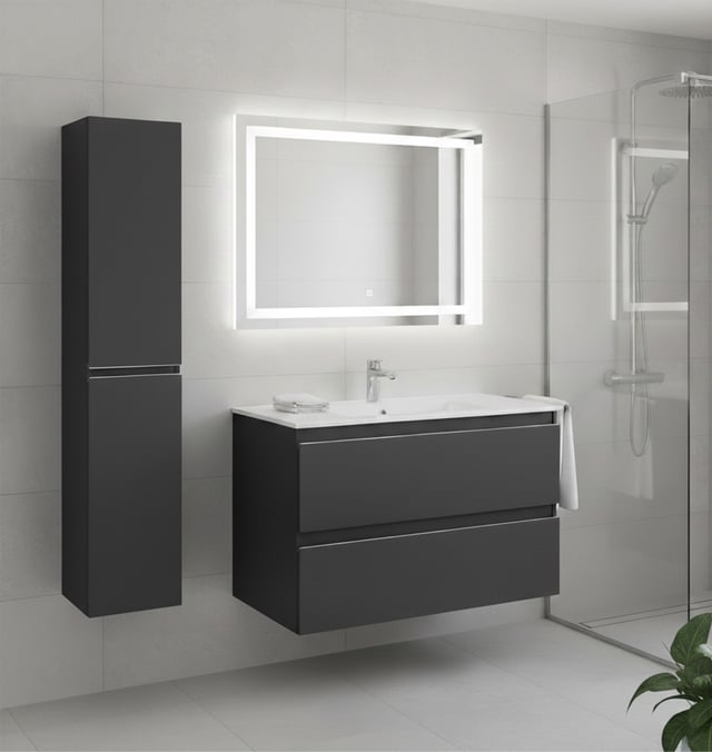 COLUMNA DE BAÑO ATLANTIS 160X35X35CM ANTRACITA