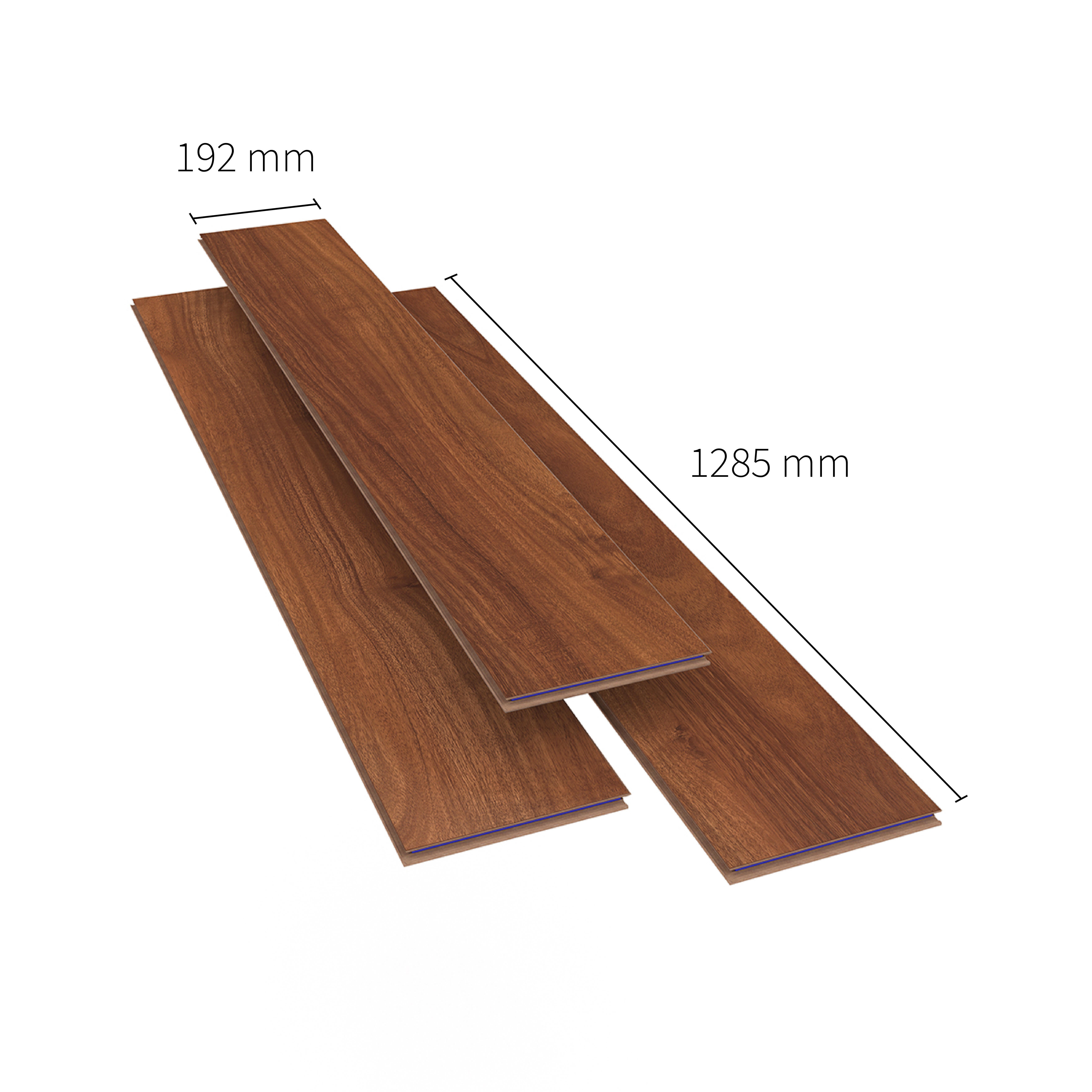 Pavimento laminato effetto legno marrone rossiccio, AC4 classe 32, sp. 8 mm, ARTENS Merbau, 2.22 m² - 4