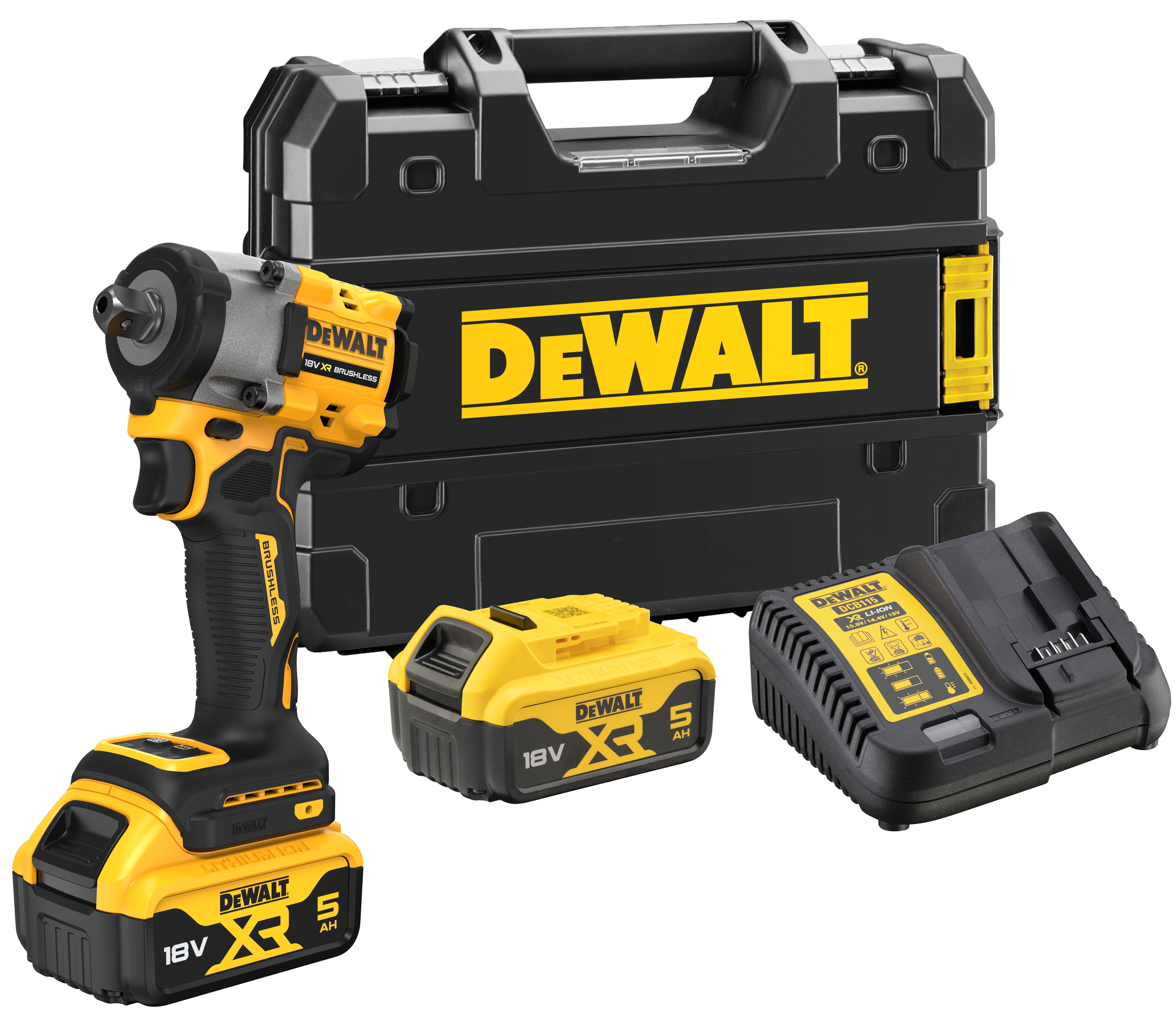 Klucz udarowy akumulatorowy bezszczotkowy 18V 406NM 2X5Ah DeWALT