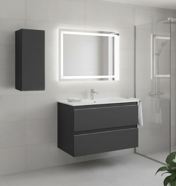 ARMARIO PARED BAÑO ATLANTIS ANTRACITA 35X80X25CM - 1