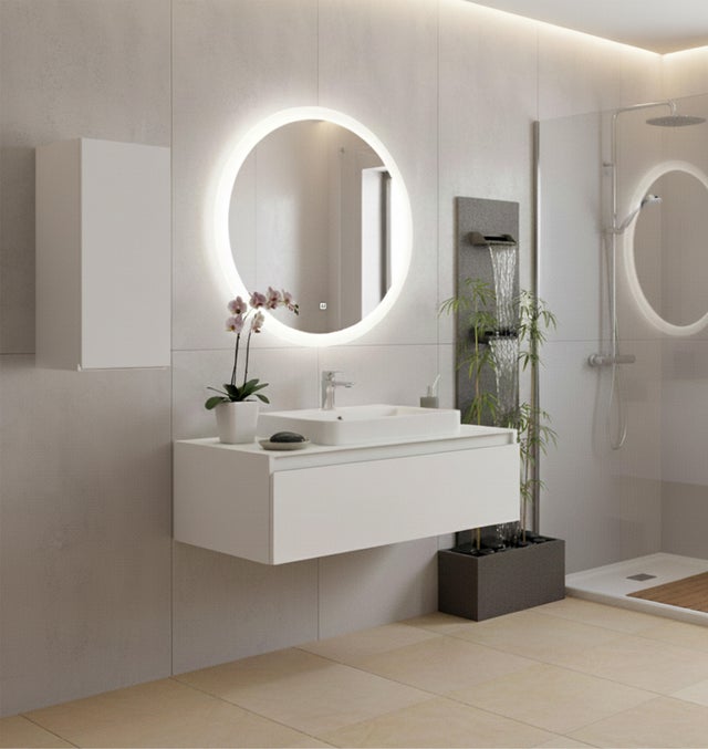 ARMARIO PARED BAÑO ATLANTIS BLANCO 35X80X25CM