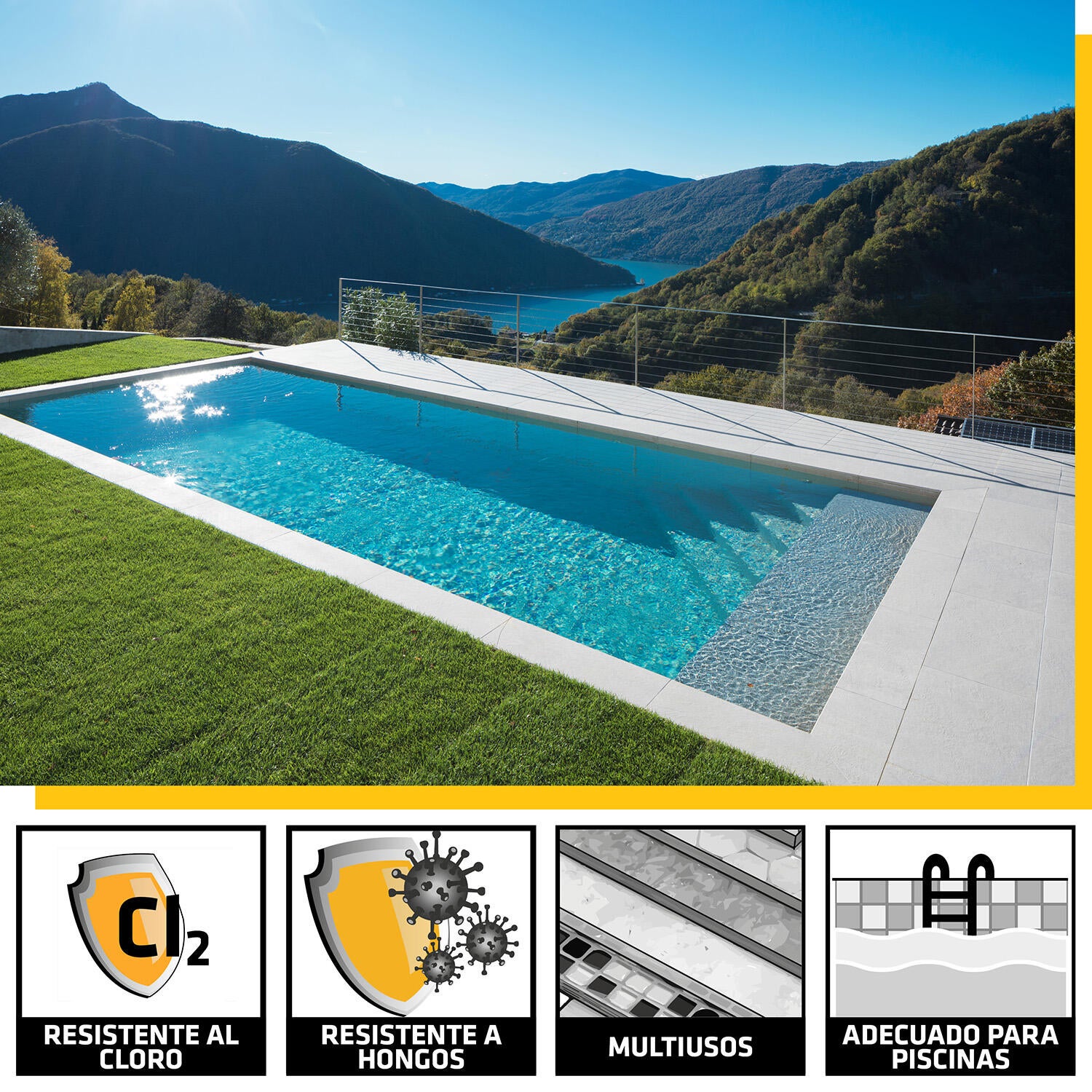 SELLADOR PISCINA SIKASIL POOL 300ML BLANCO - 6