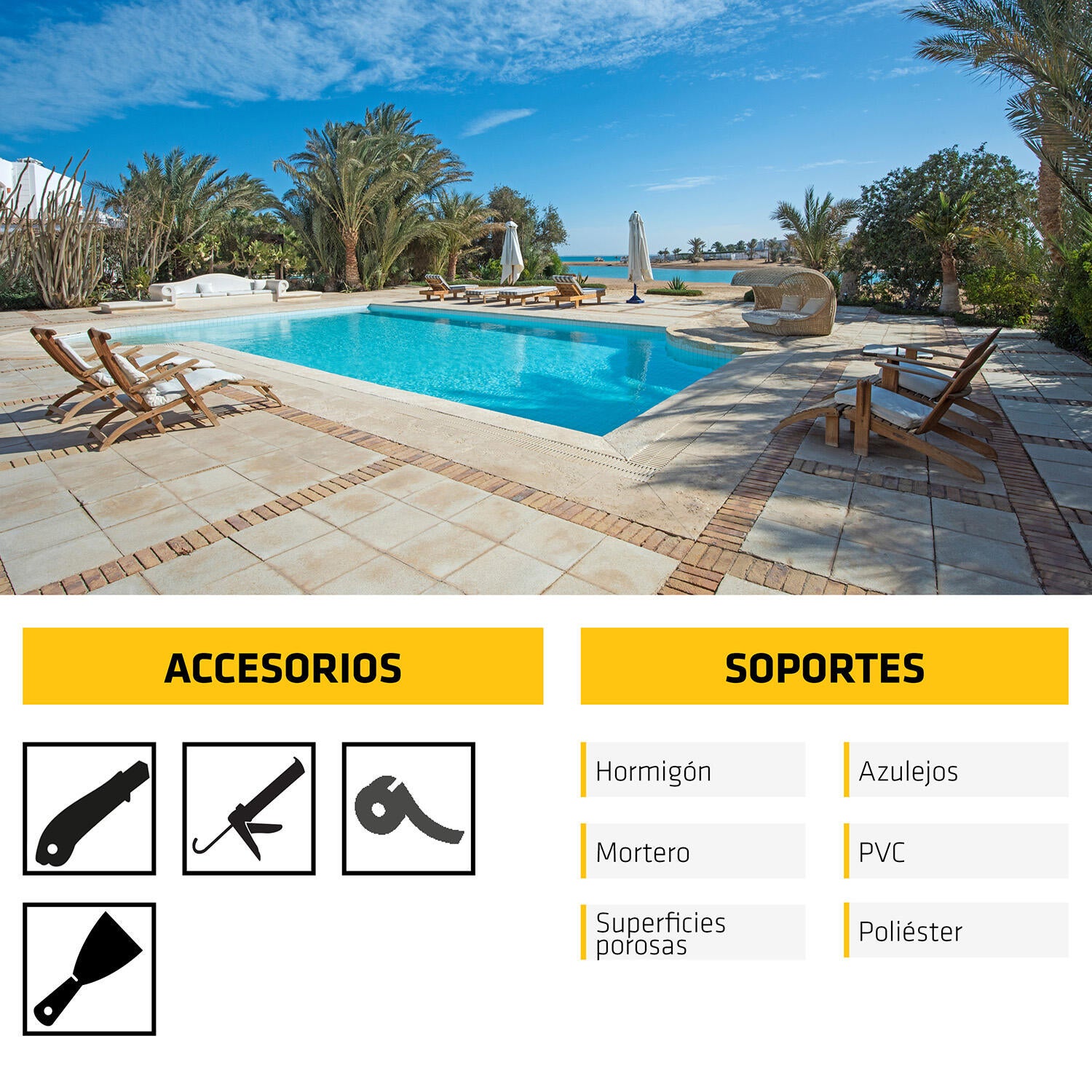 SELLADOR PISCINA SIKASIL POOL 300ML BLANCO - 5