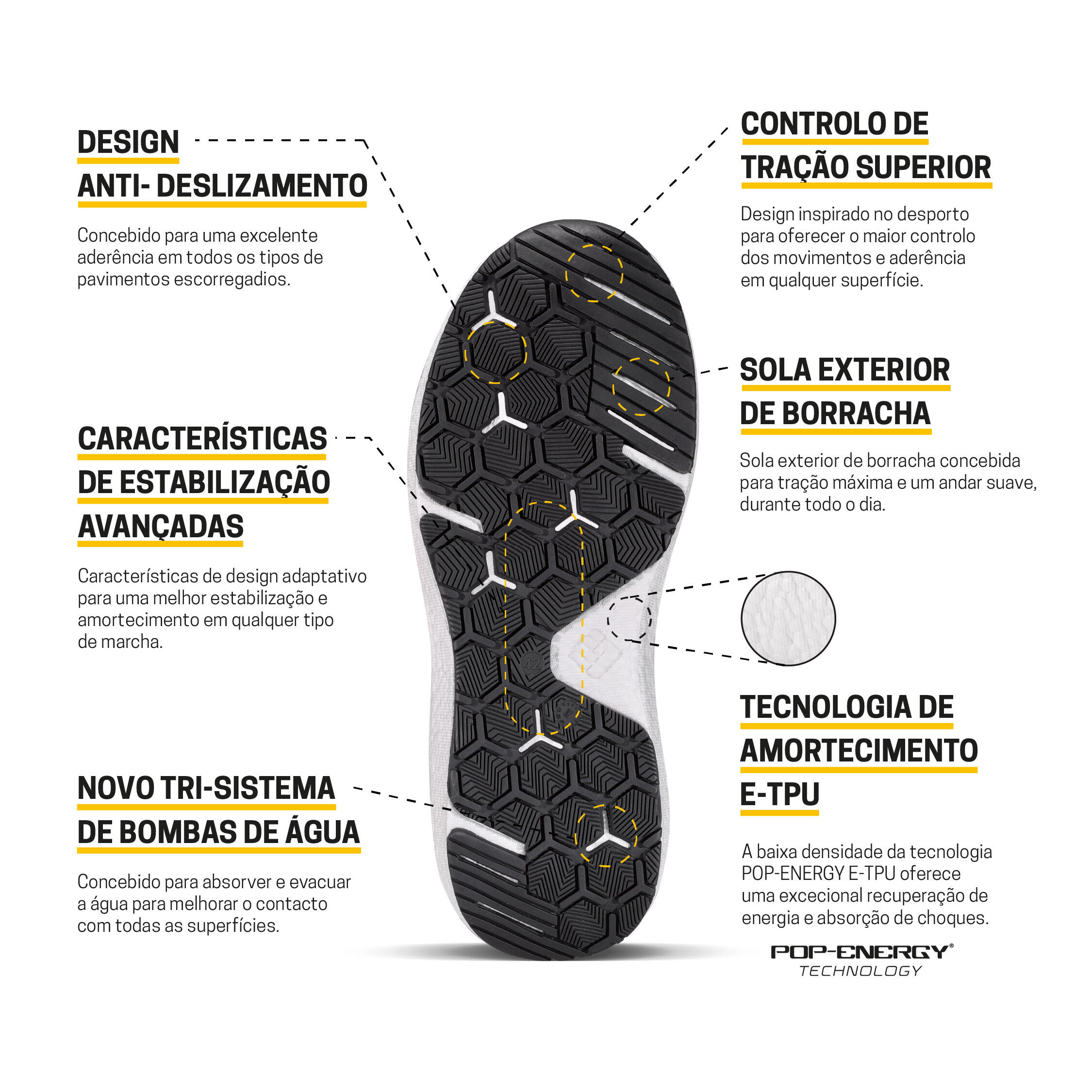 Sapato de segurança zero all black S3S T42 Toworkfor - 4