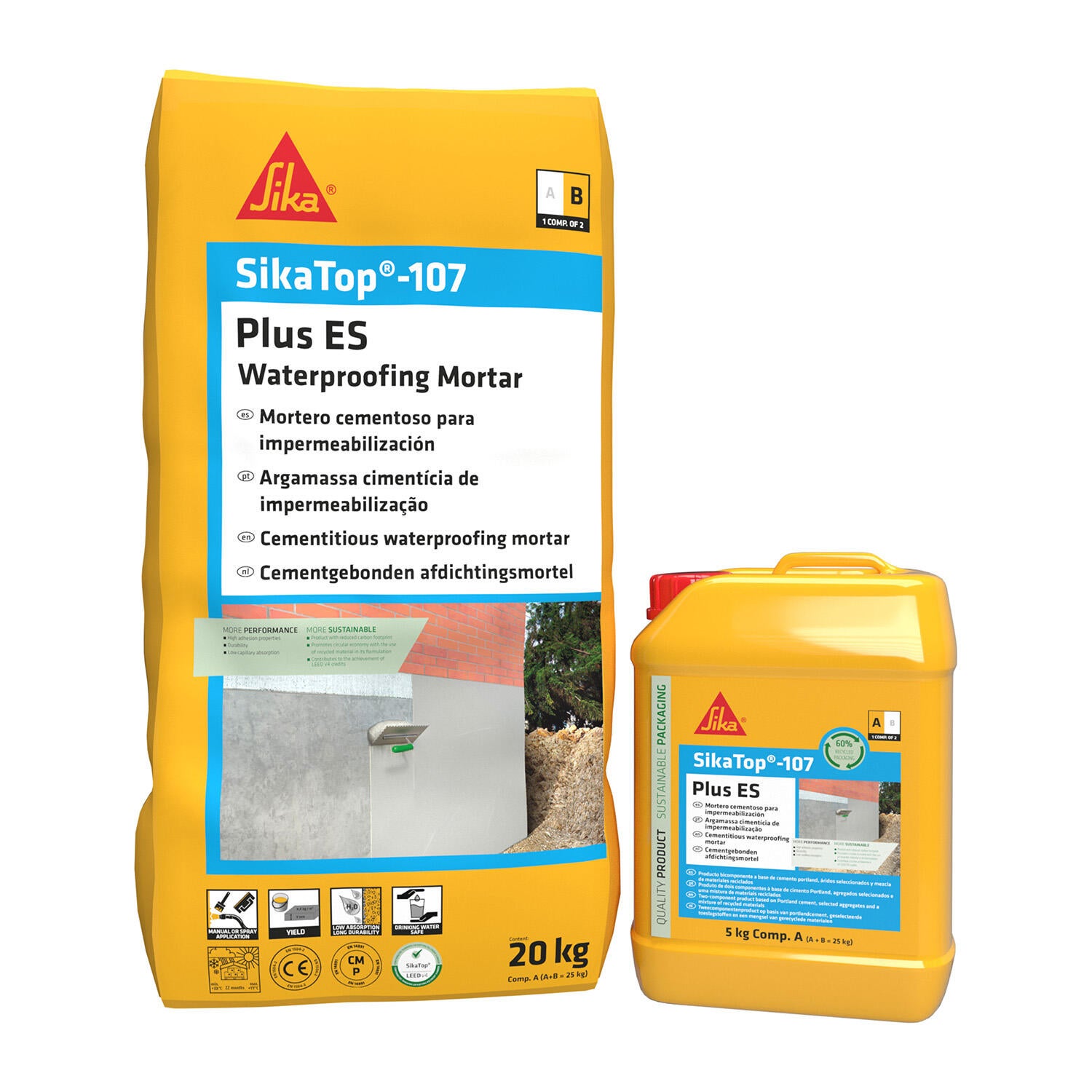 MORTERO IMPERMEABLE SIKATOP 107 25 KG - 2