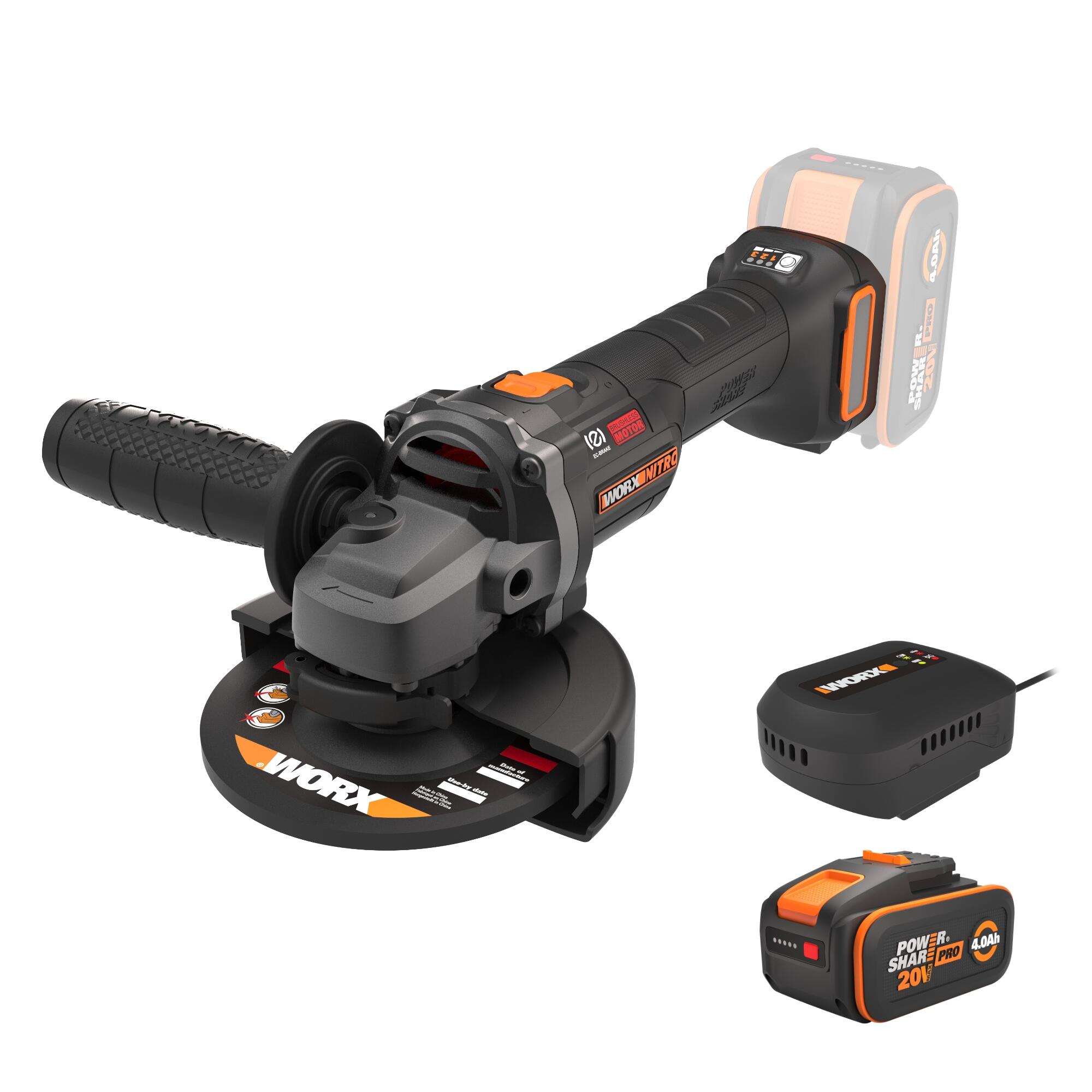 Meuleuse D'Angle Sans Fil ONEVAN – 125mm – Brushless – Batterie Makita 18V Incluse