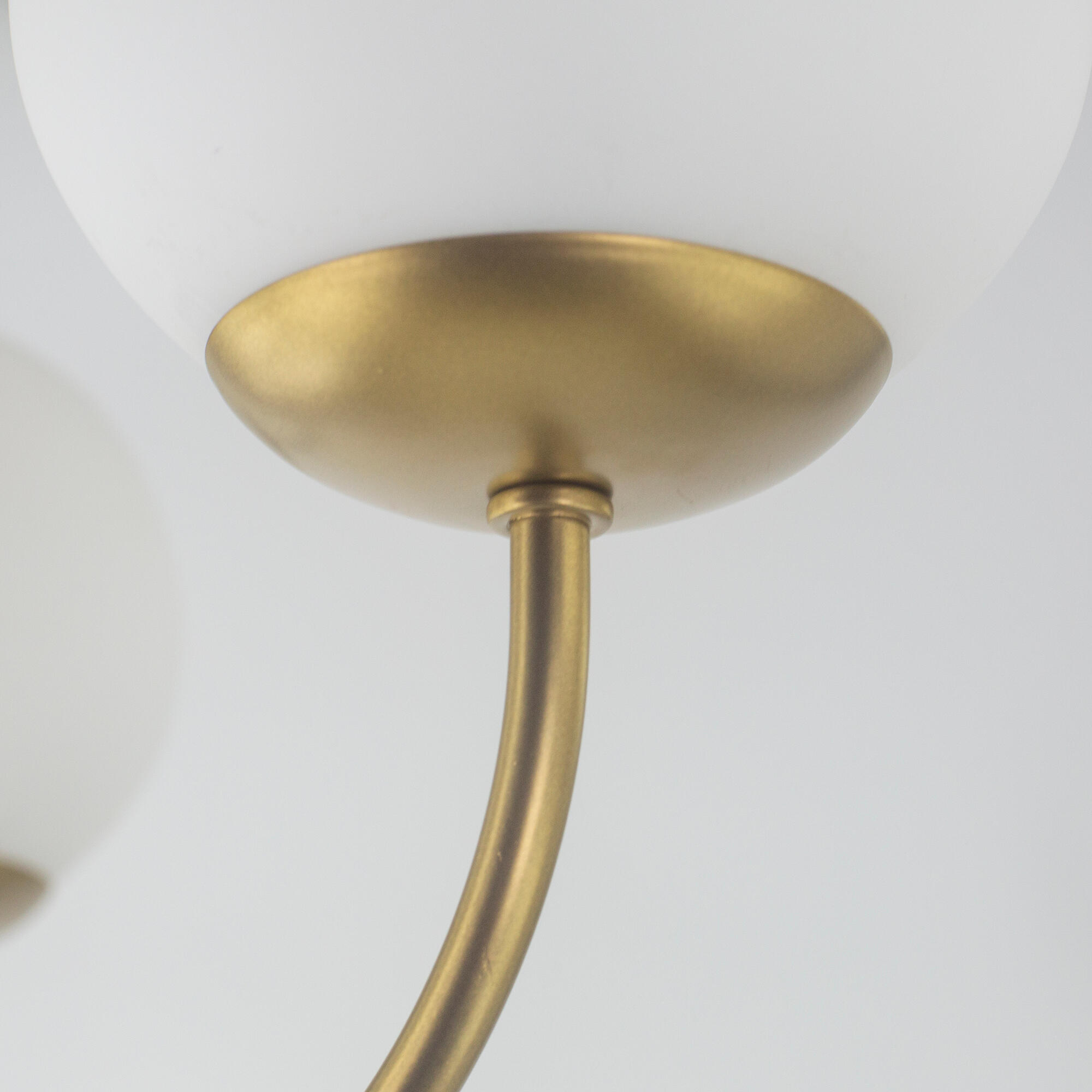 Lámpara de techo colgante de cristal dorada 45 cm Cintia XTRELAMP 3 luces E14. Altura máxima 46 cm - 12