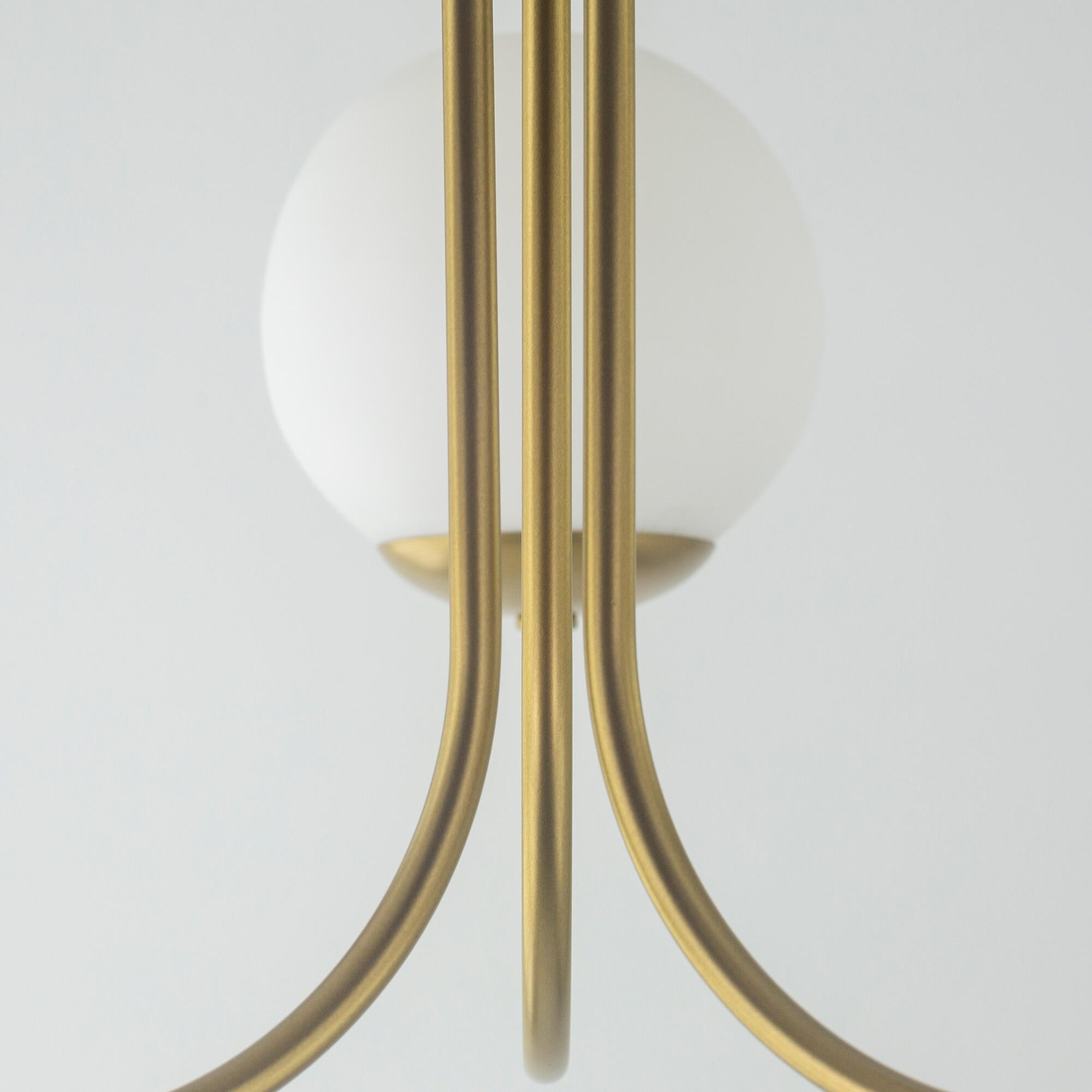 Lámpara de techo colgante de cristal dorada 45 cm Cintia XTRELAMP 3 luces E14. Altura máxima 46 cm - 8
