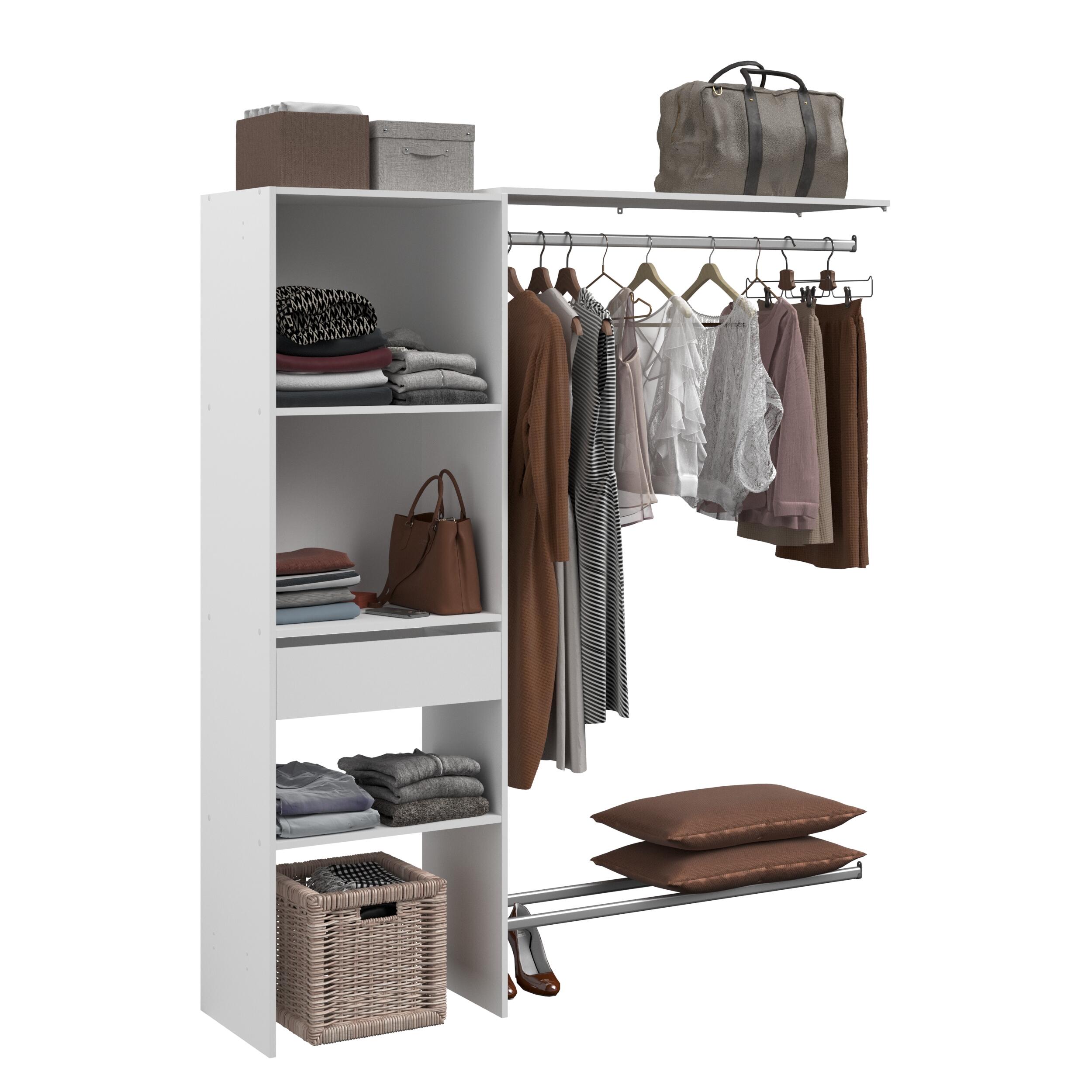 Kit dressing Aura recoupable blanc H.185.8 x L.165.9 x P.39.7 cm - 4