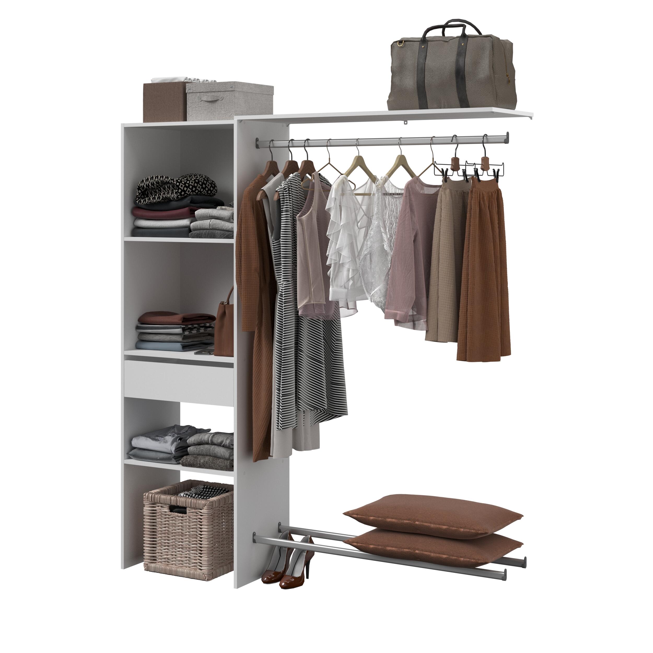 Kit dressing Aura recoupable blanc H.185.8 x L.165.9 x P.39.7 cm - 3