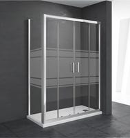 MAMPARA DE DUCHA FRONTAL CORREDERA LEXIE 180CM CROMO - 2