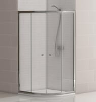 MAMPARA DE DUCHA CURVA CATANIA PRO 90X90CM CROMO - 1