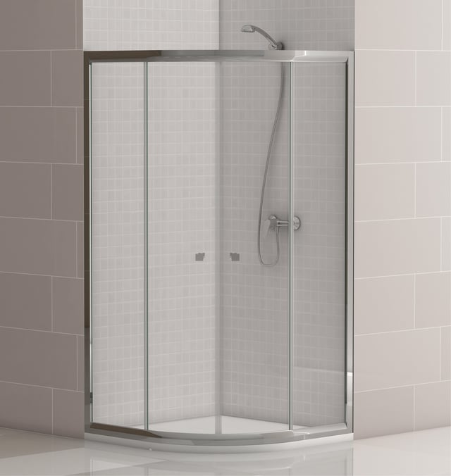 MAMPARA DE DUCHA CURVA CATANIA PRO 80X80CM CROMO