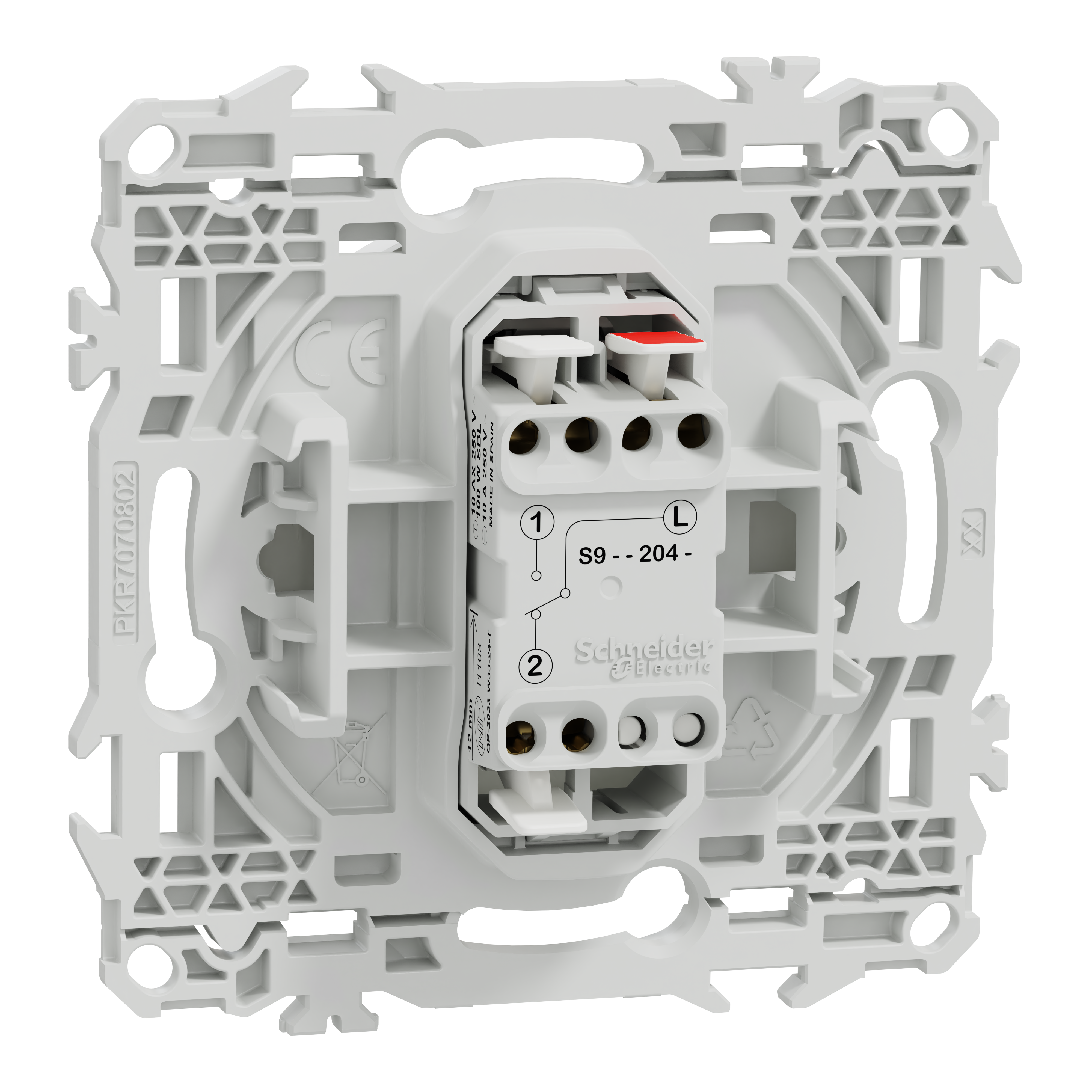 Interrupteur va-et-vient ou poussoir Odace, SCHNEIDER ELECTRIC, blanc - 10