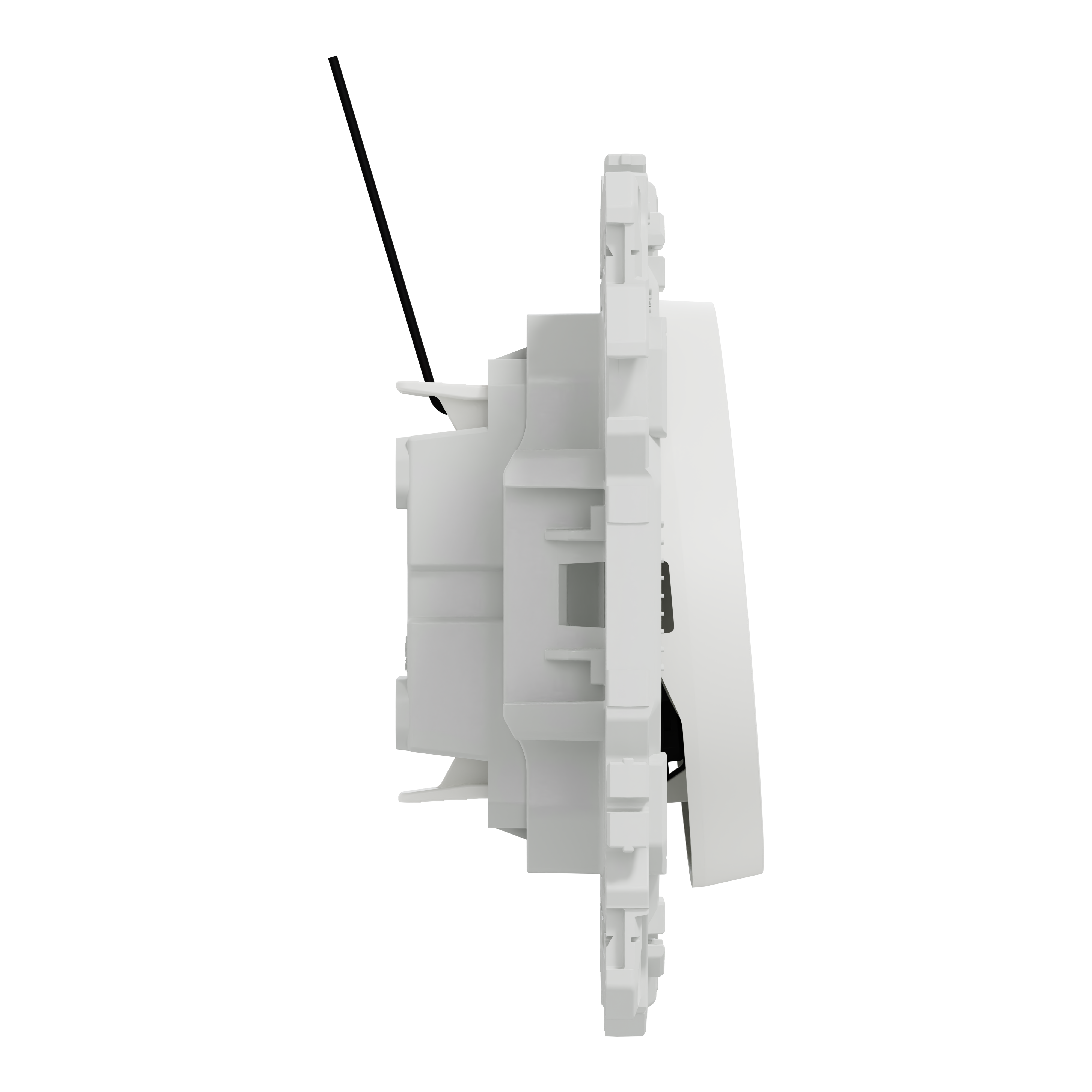 Interrupteur va-et-vient ou poussoir lumineux, SCHNEIDER ELECTRIC Odace, blanc - 4