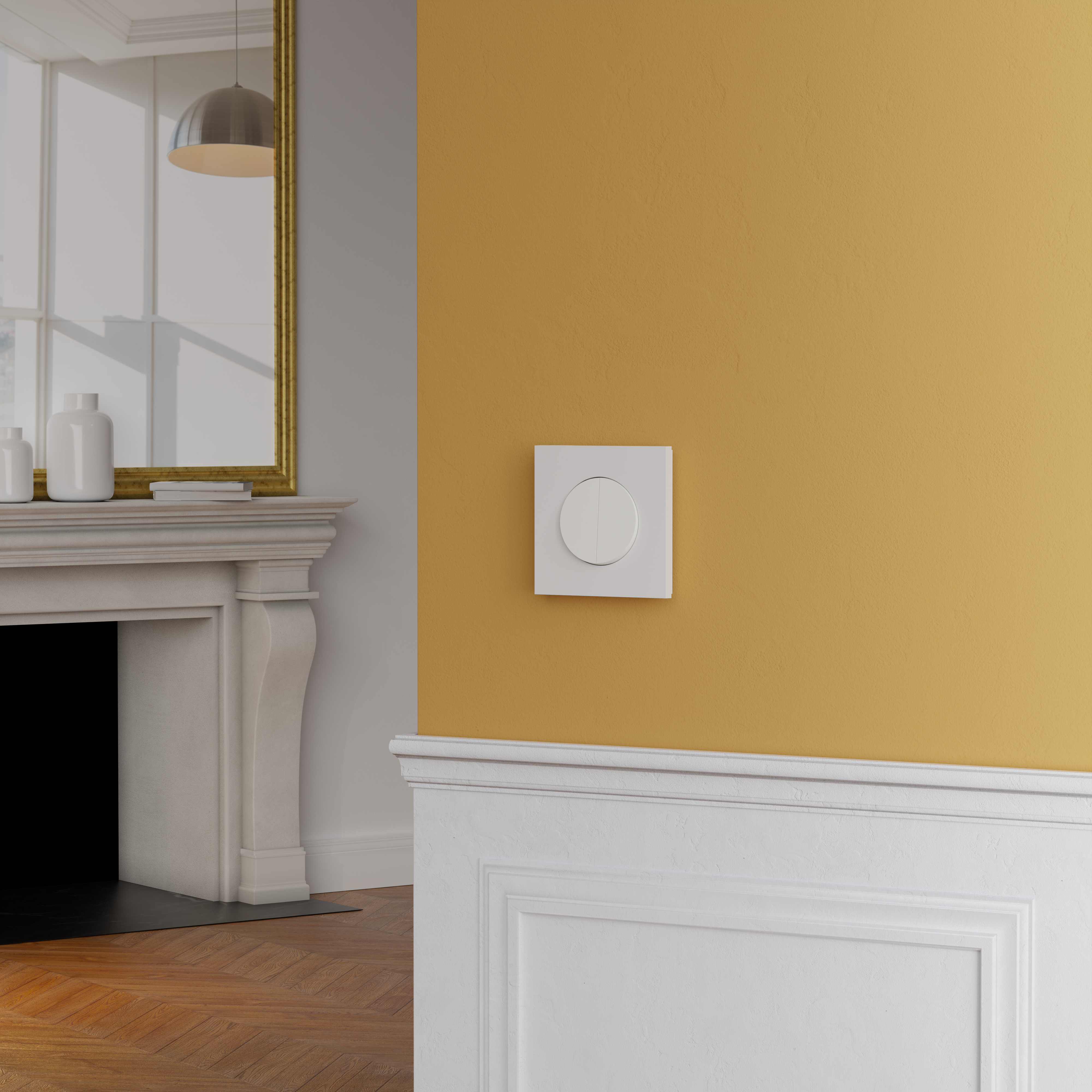 Double interrupteur va-et-vient ou poussoir Odace, SCHNEIDER ELECTRIC, blanc - 5