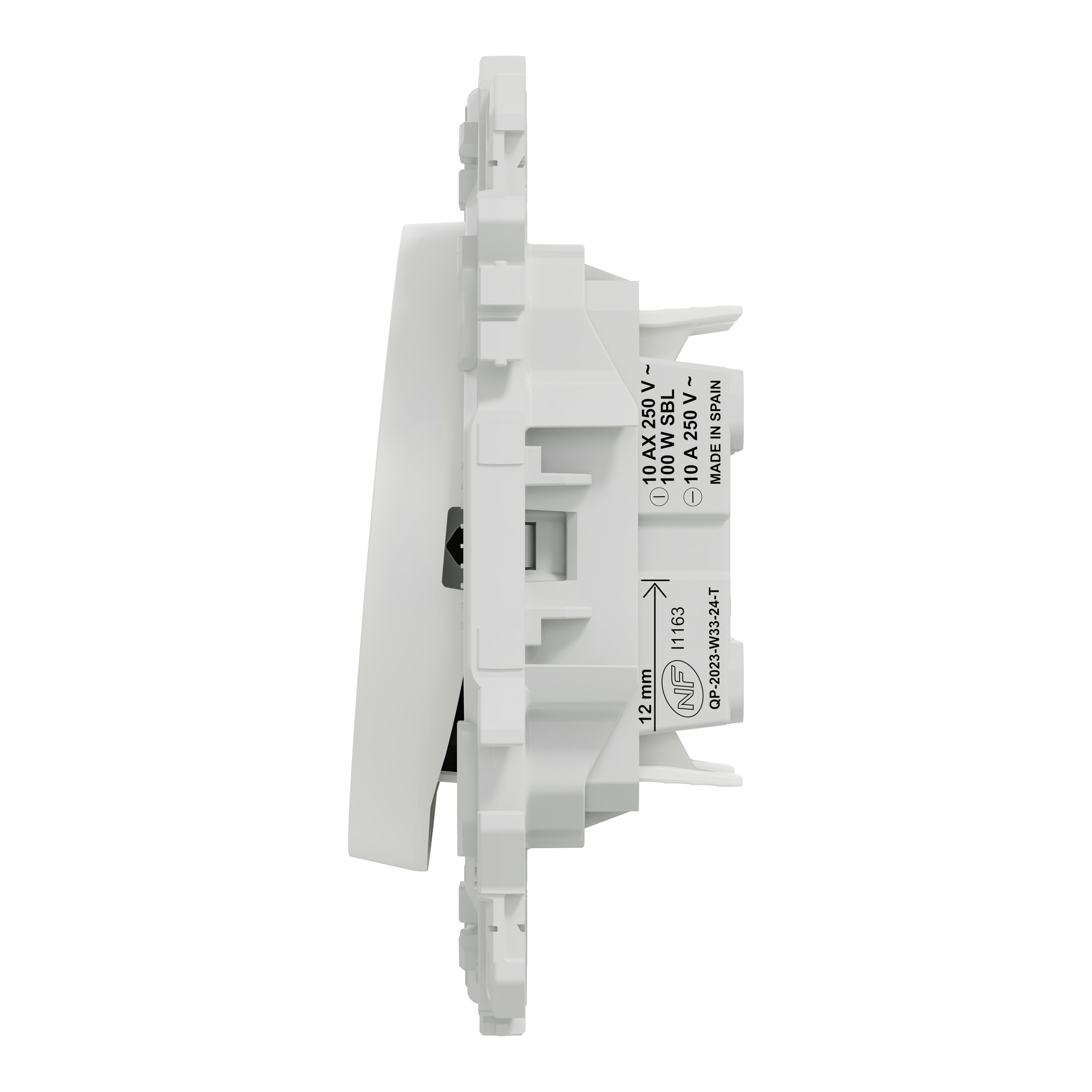Double interrupteur va-et-vient ou poussoir Odace, SCHNEIDER ELECTRIC, blanc - 4