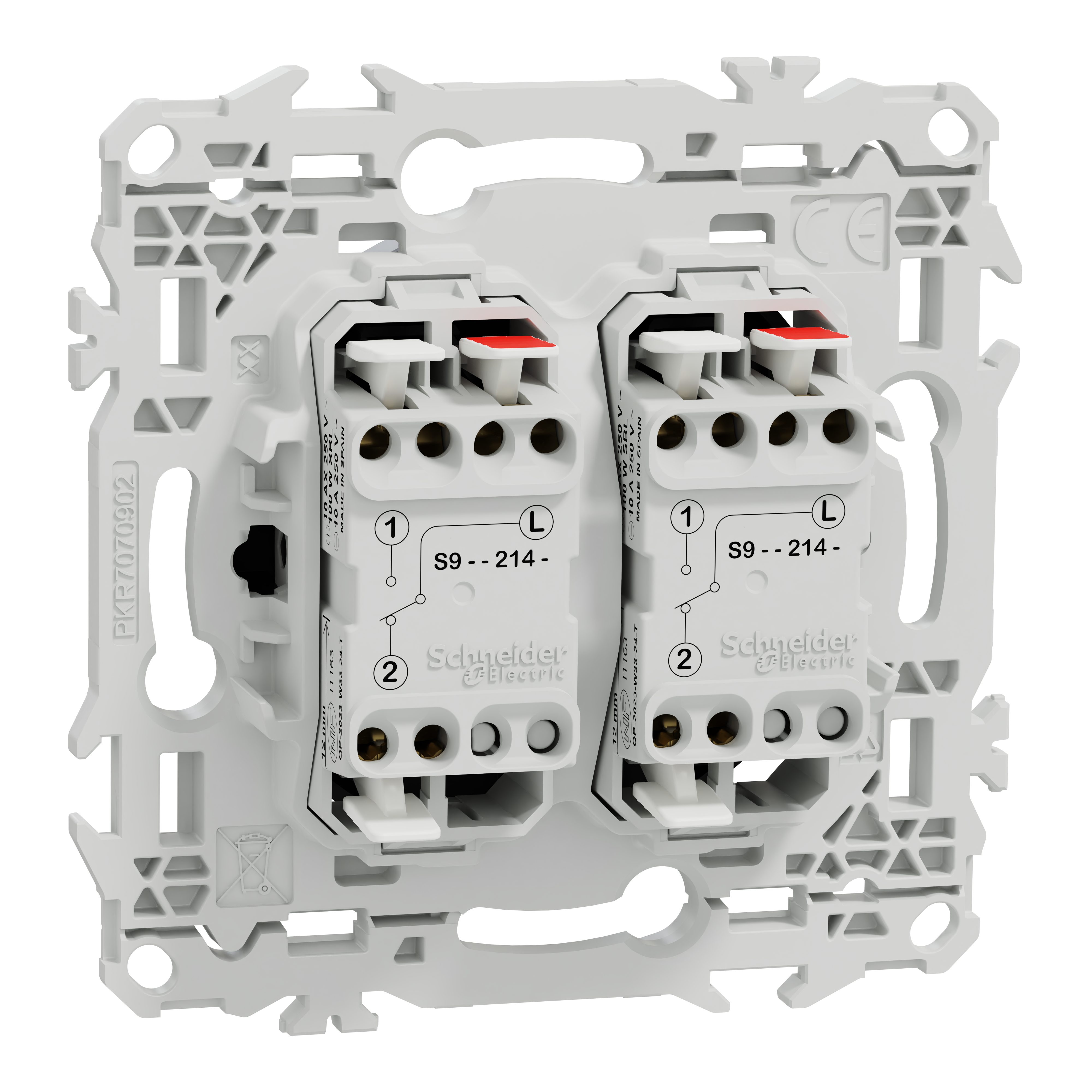 Interrupteur double va et vient ou poussoir ODACE - SCHNEIDER ELECTRIC - 4