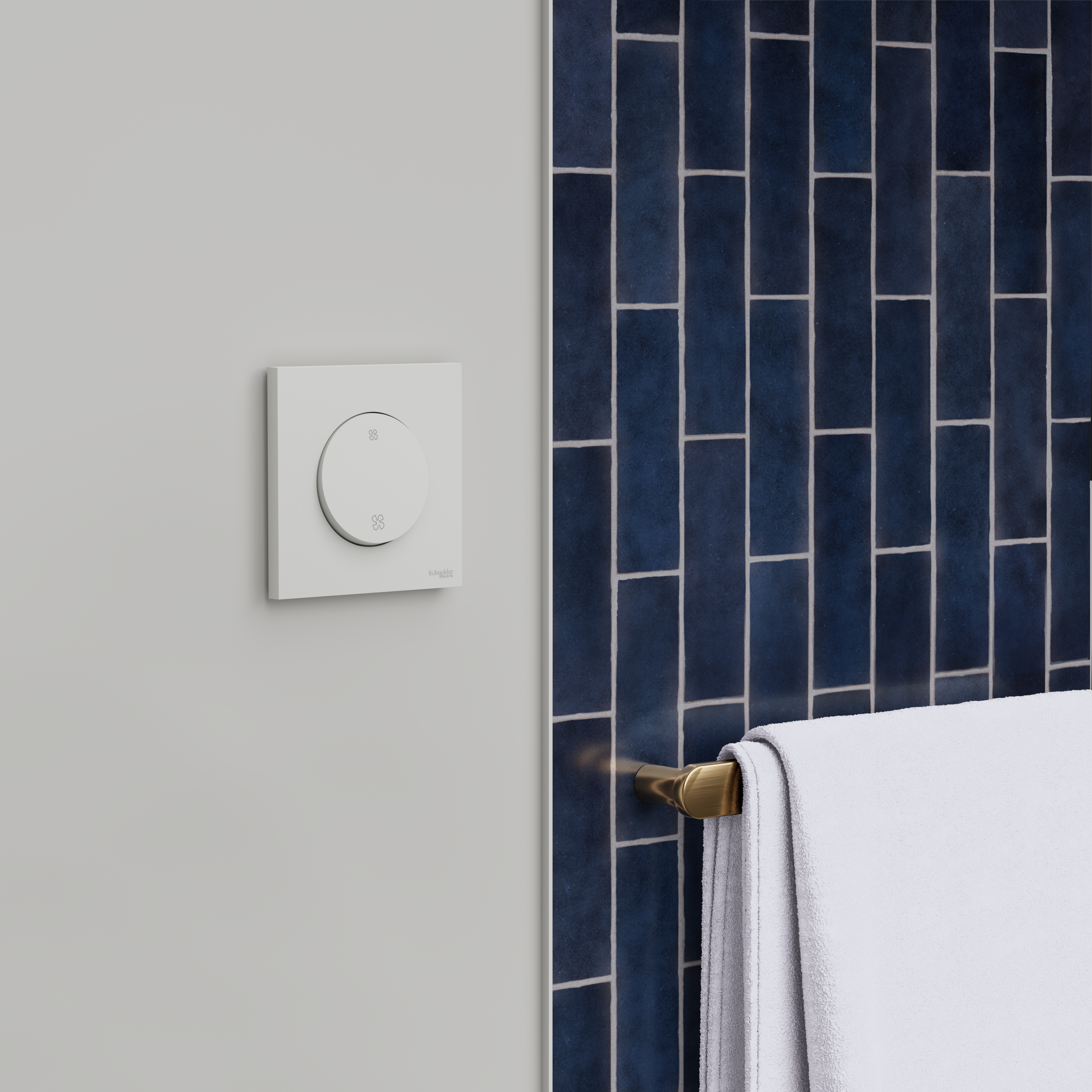 Commande interrupteur ou poussoir VMC Odace, SCHNEIDER ELECTRIC, blanc - 3