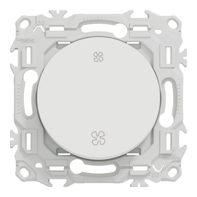 Commande interrupteur ou poussoir VMC Odace, SCHNEIDER ELECTRIC, blanc