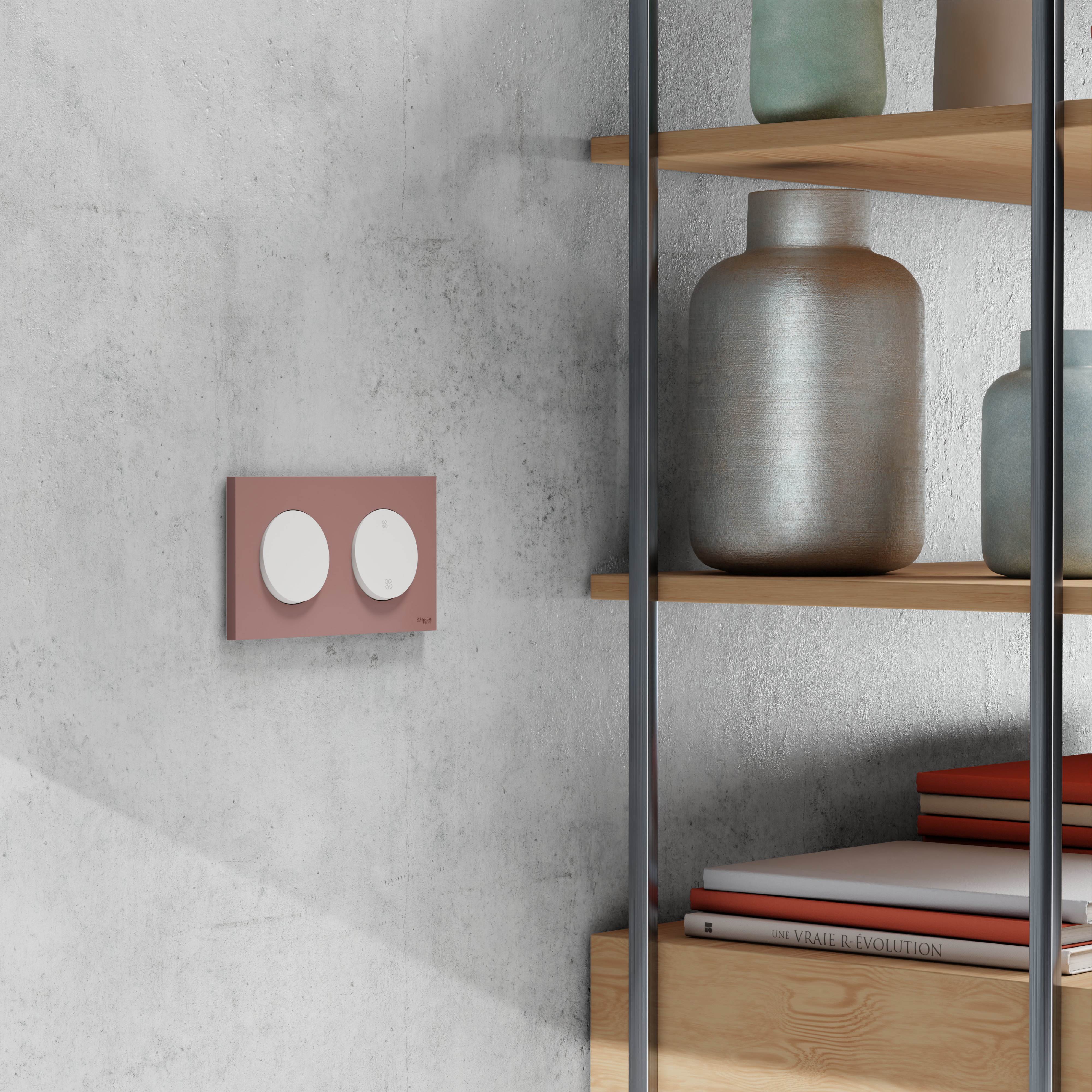 Commande interrupteur ou poussoir VMC Odace, SCHNEIDER ELECTRIC, blanc - 5