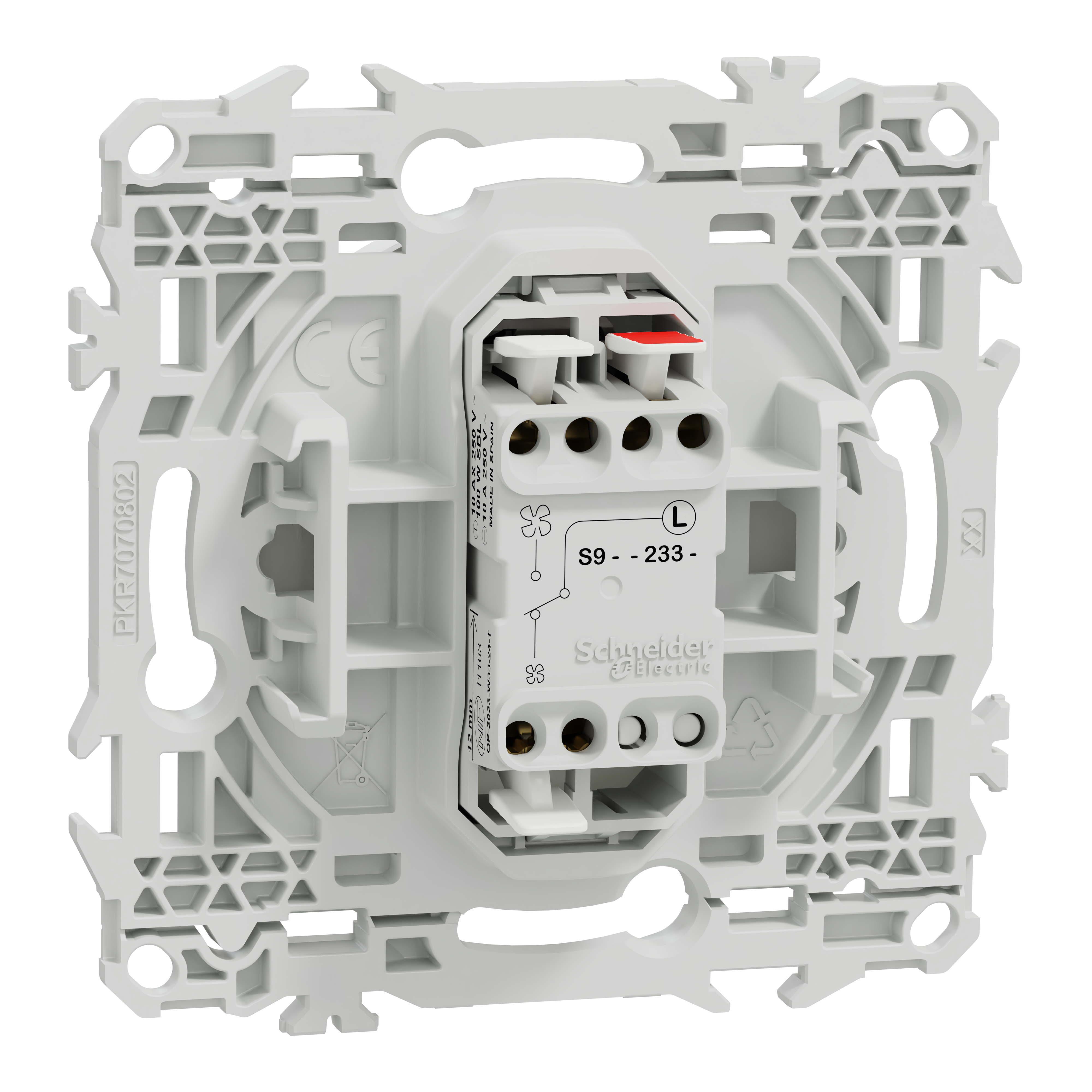 Commande interrupteur ou poussoir VMC Odace, SCHNEIDER ELECTRIC, blanc - 9