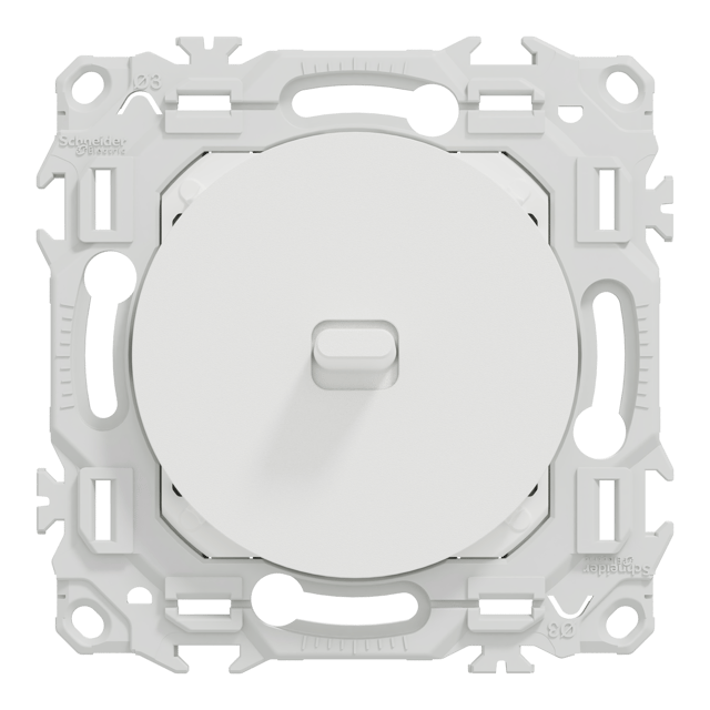 Interrupteur va-et-vient ou poussoir à levier Odace, SCHNEIDER ELECTRIC, blanc