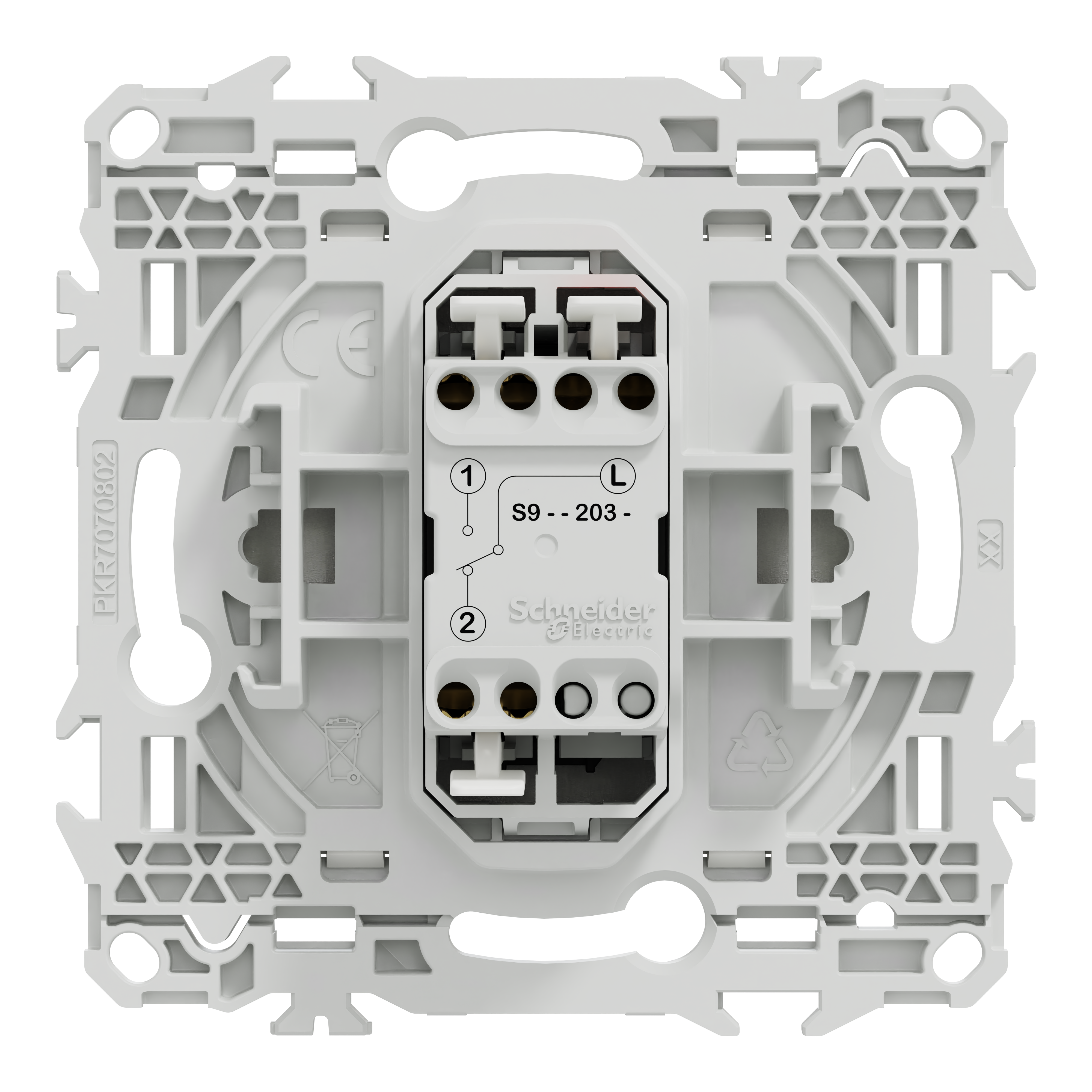 Interrupteur va-et-vient ou poussoir à levier Odace, SCHNEIDER ELECTRIC, blanc - 9