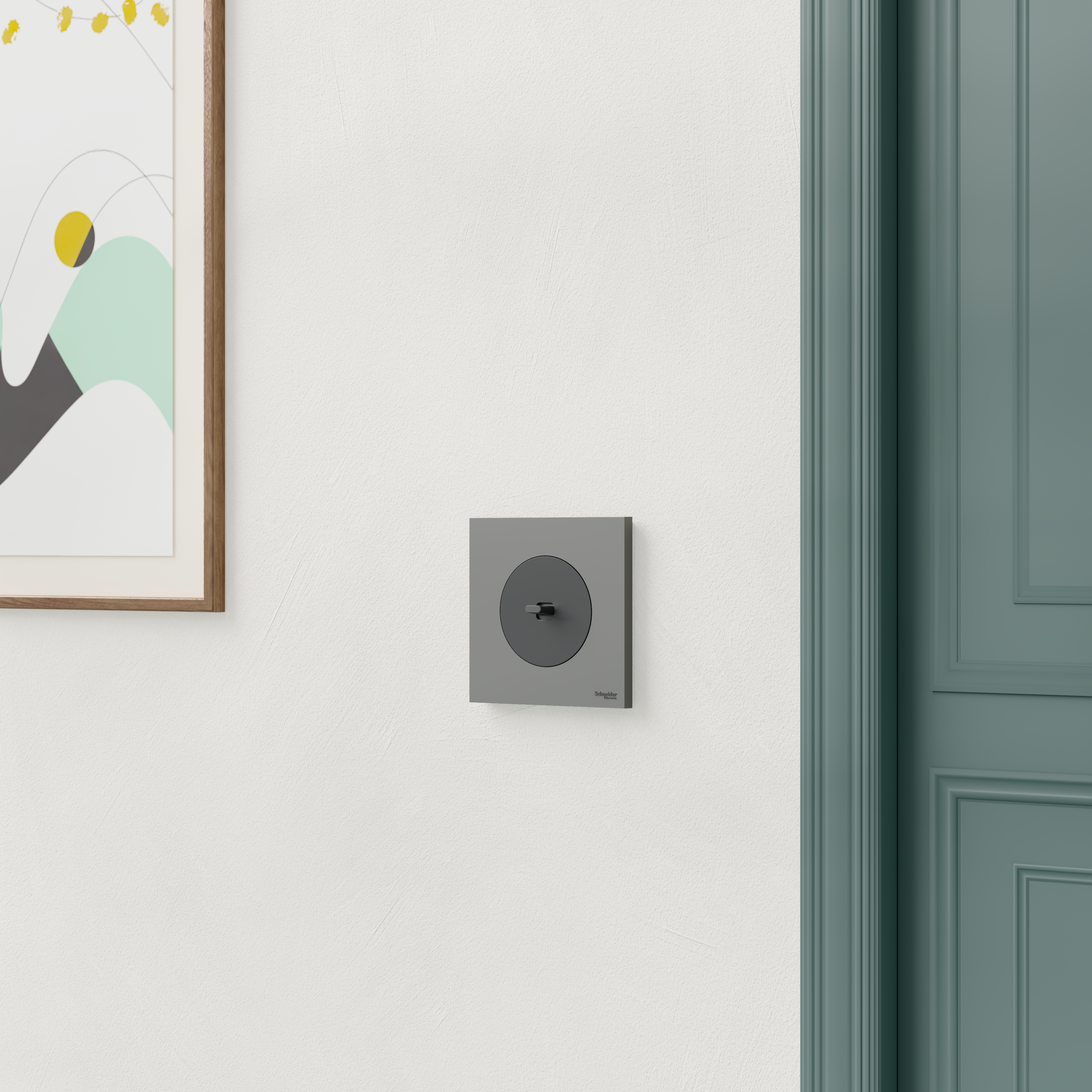 Interrupteur va-et-vient ou poussoir à levier Odace, SCHNEIDER ELECTRIC, noir - 3