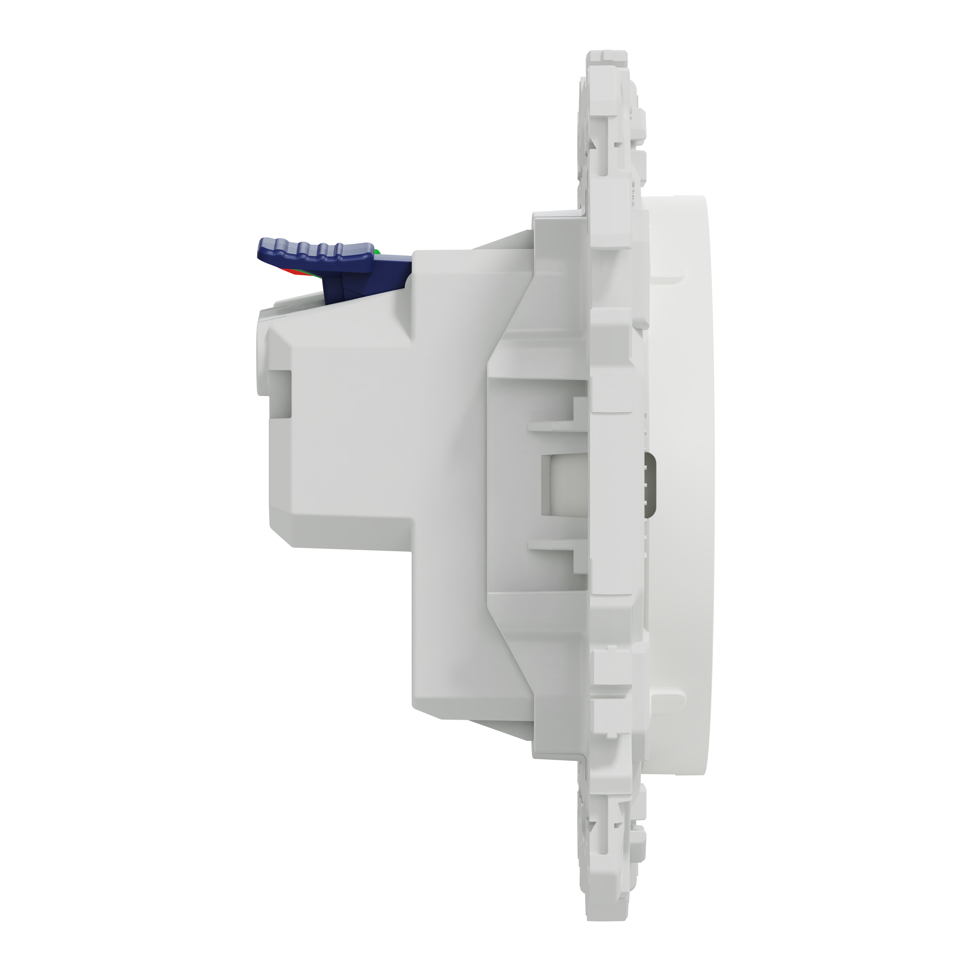 Prise affleurante avec terre Odace, SCHNEIDER ELECTRIC, blanc - 5