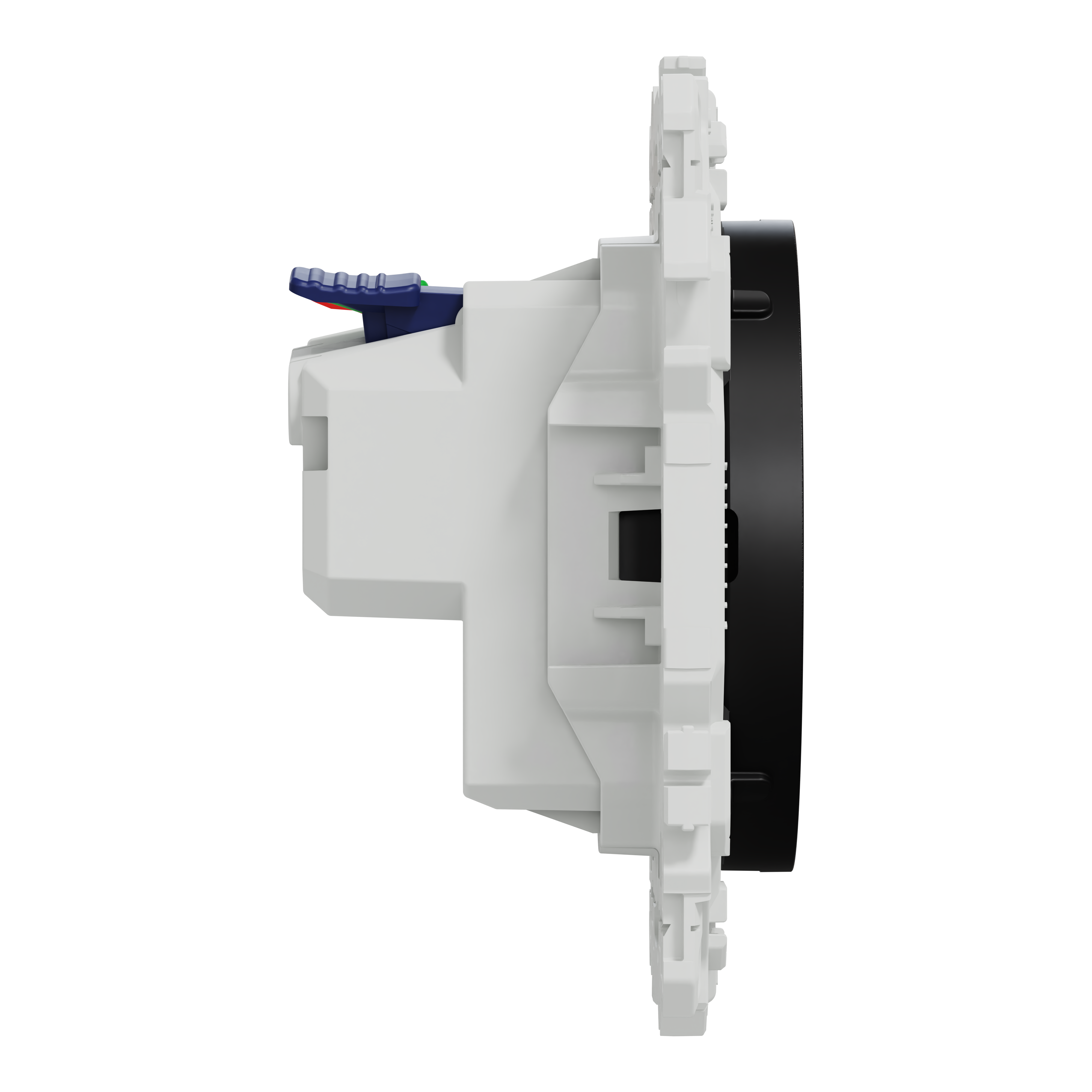 Prise affleurante avec terre Odace, SCHNEIDER ELECTRIC, noir - 7