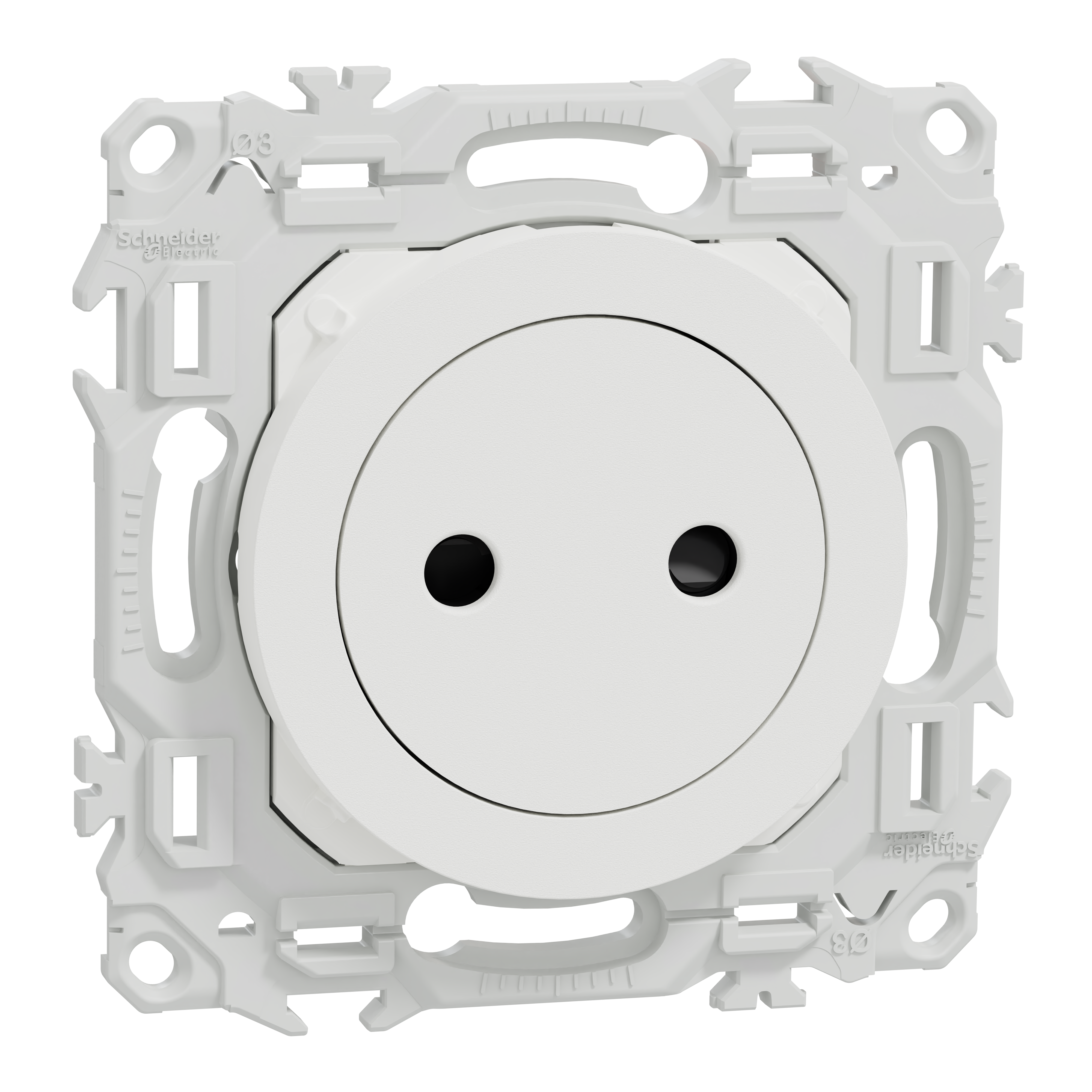 Prise de courant 2P encastrable ODACE  - SCHNEIDER ELECTRIC - 7