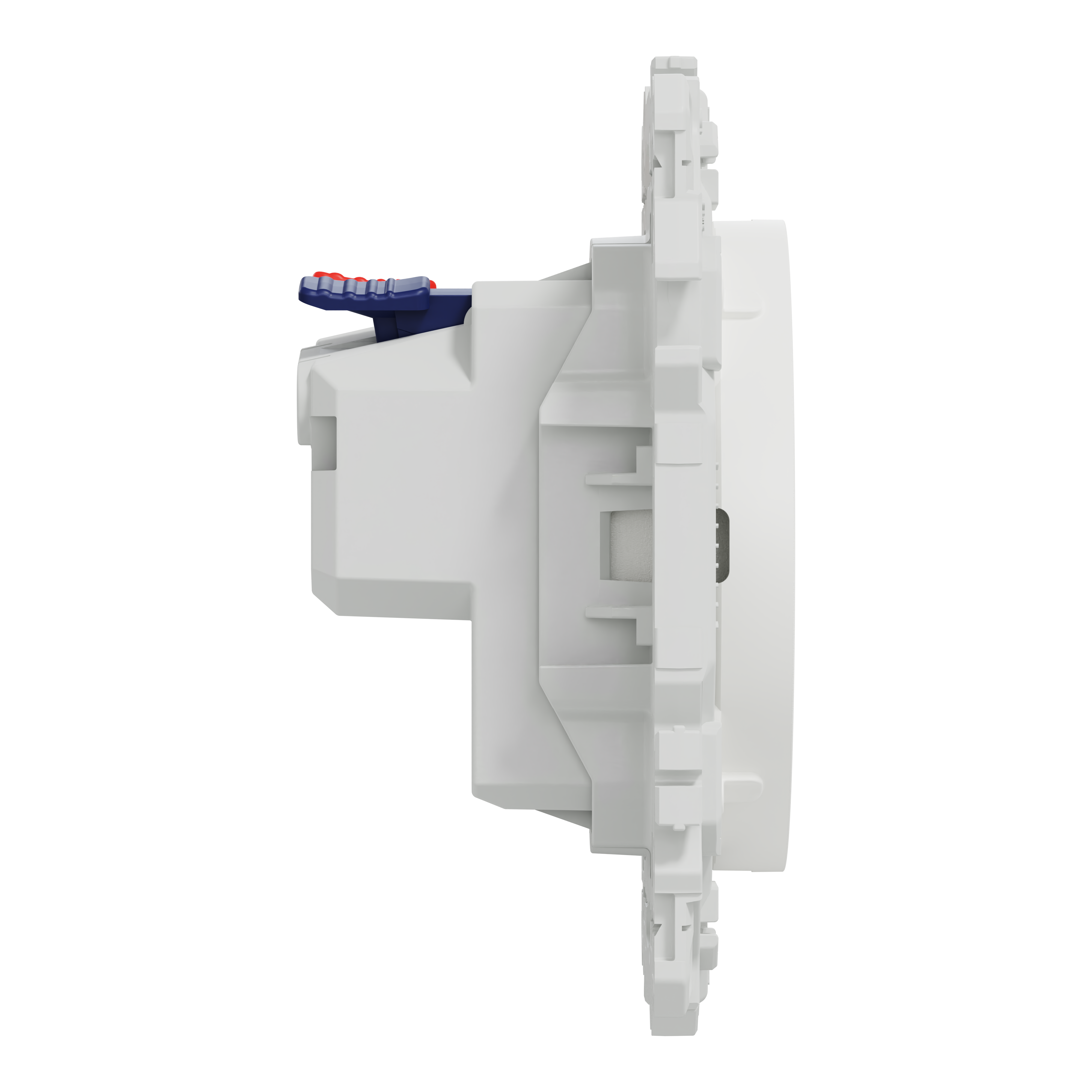 Prise affleurante sans terre Odace, SCHNEIDER ELECTRIC, blanc - 4