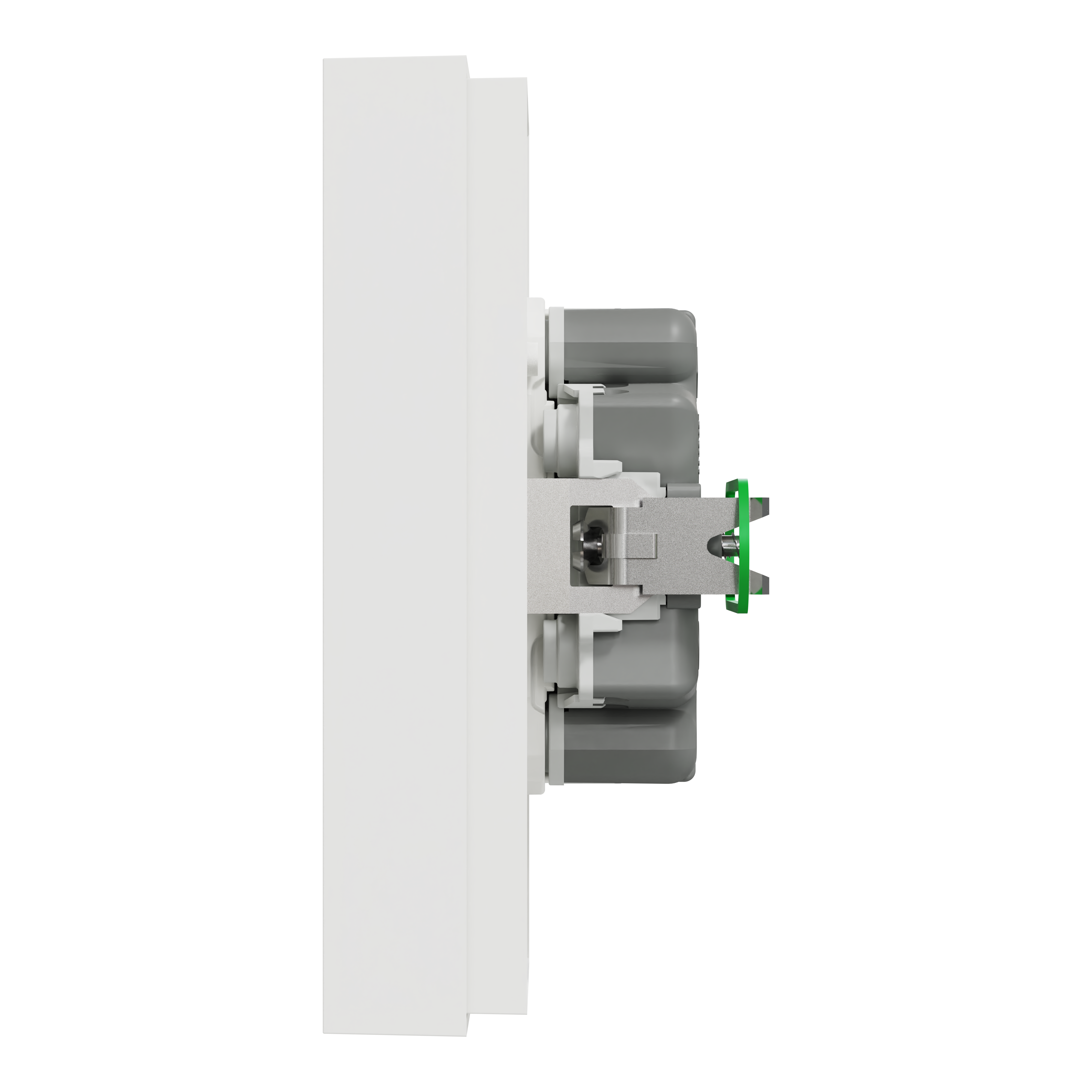 Double prise avec terre complet Odace, SCHNEIDER ELECTRIC, blanc - 4