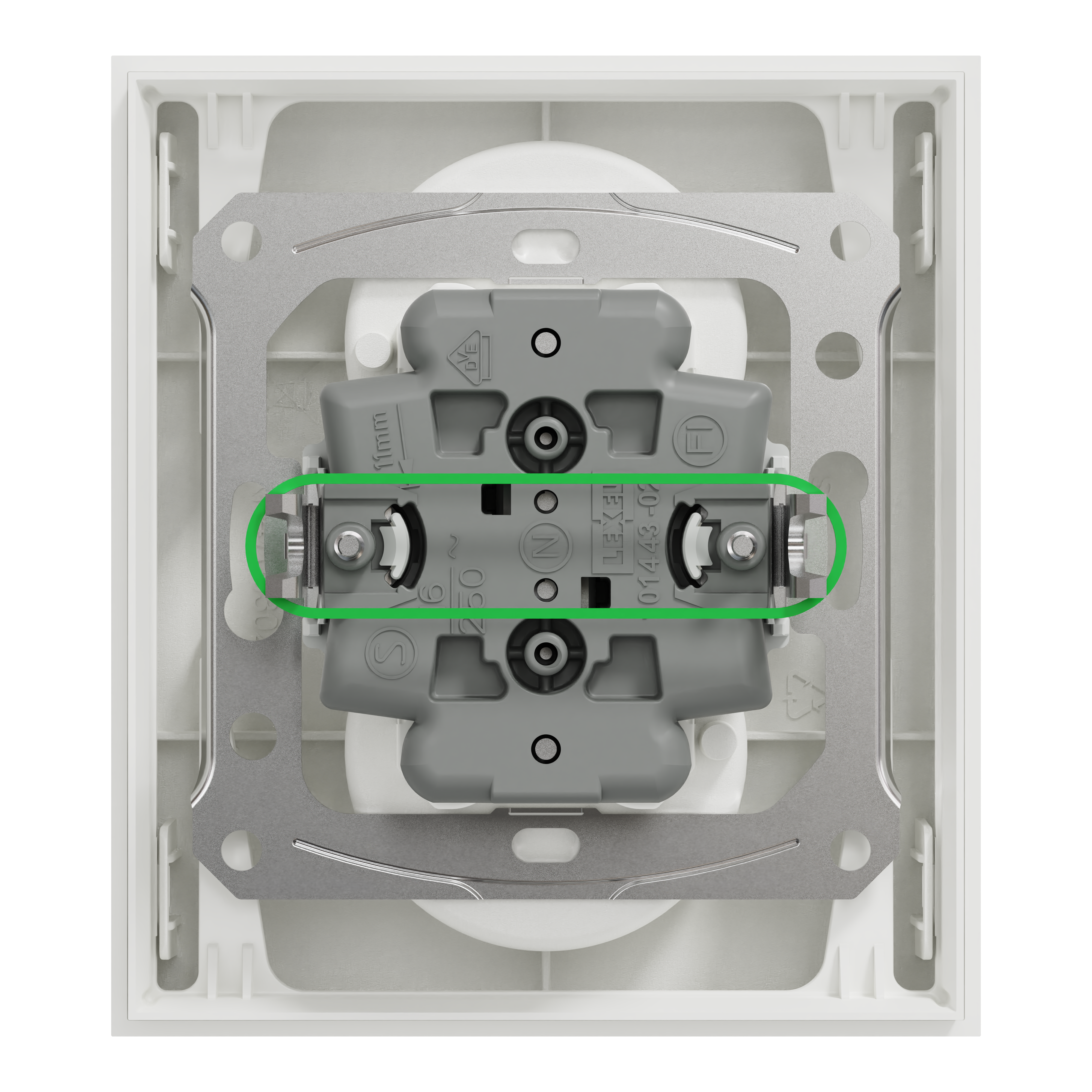 Double prise de courant 2P+T encastrable ODACE  - SCHNEIDER ELECTRIC - 5