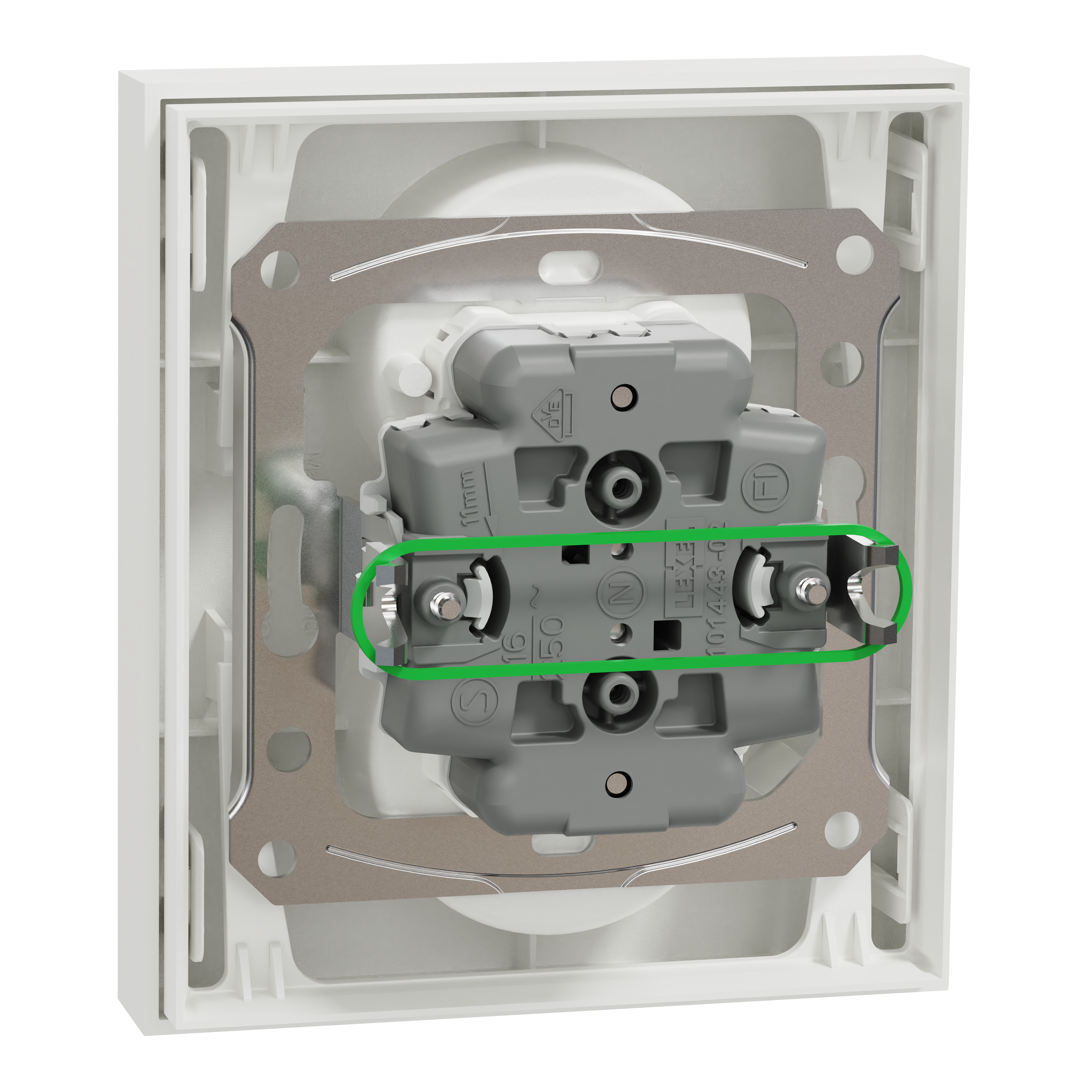 Double prise de courant 2P+T encastrable ODACE  - SCHNEIDER ELECTRIC - 4