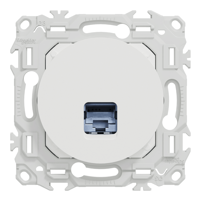 Prise RJ45 Odace, SCHNEIDER ELECTRIC, blanc