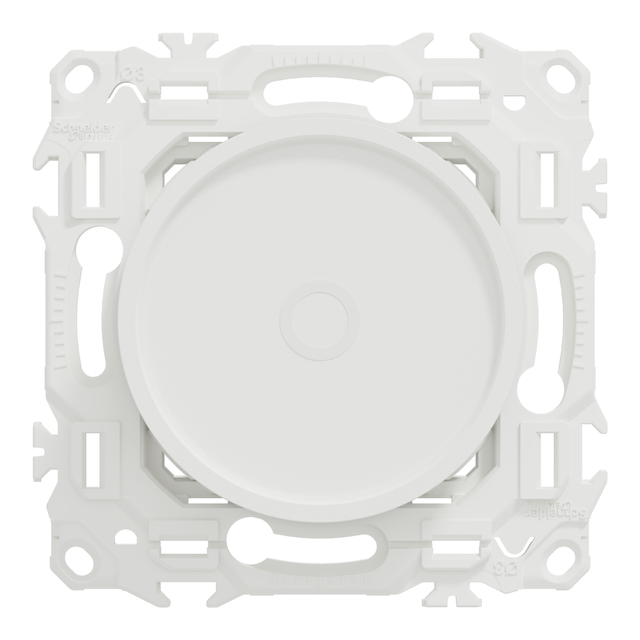 Variateur rotatif connecté Wiser Odace, SCHNEIDER ELECTRIC, blanc
