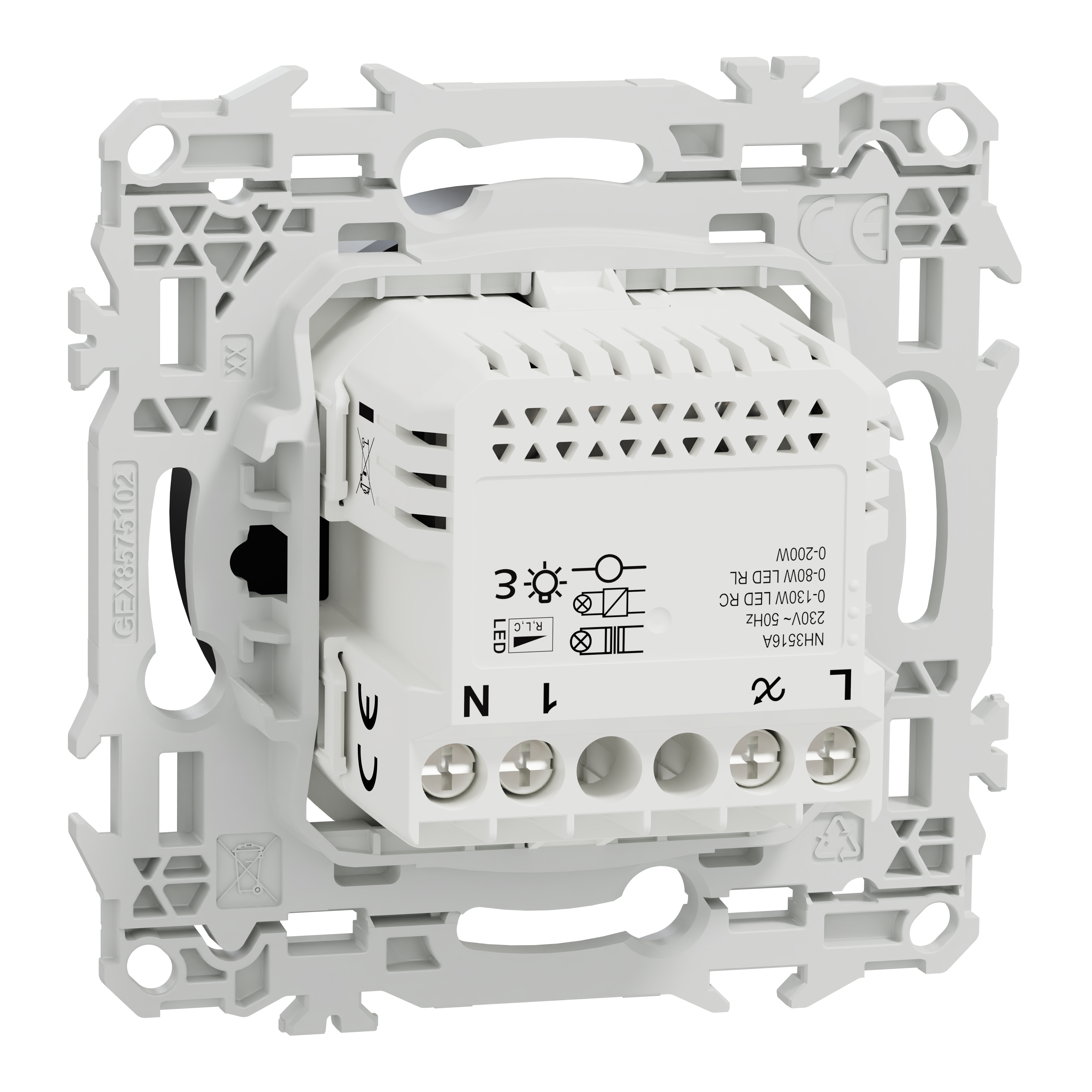 Variateur rotatif connecté Wiser Odace, SCHNEIDER ELECTRIC, noir - 8