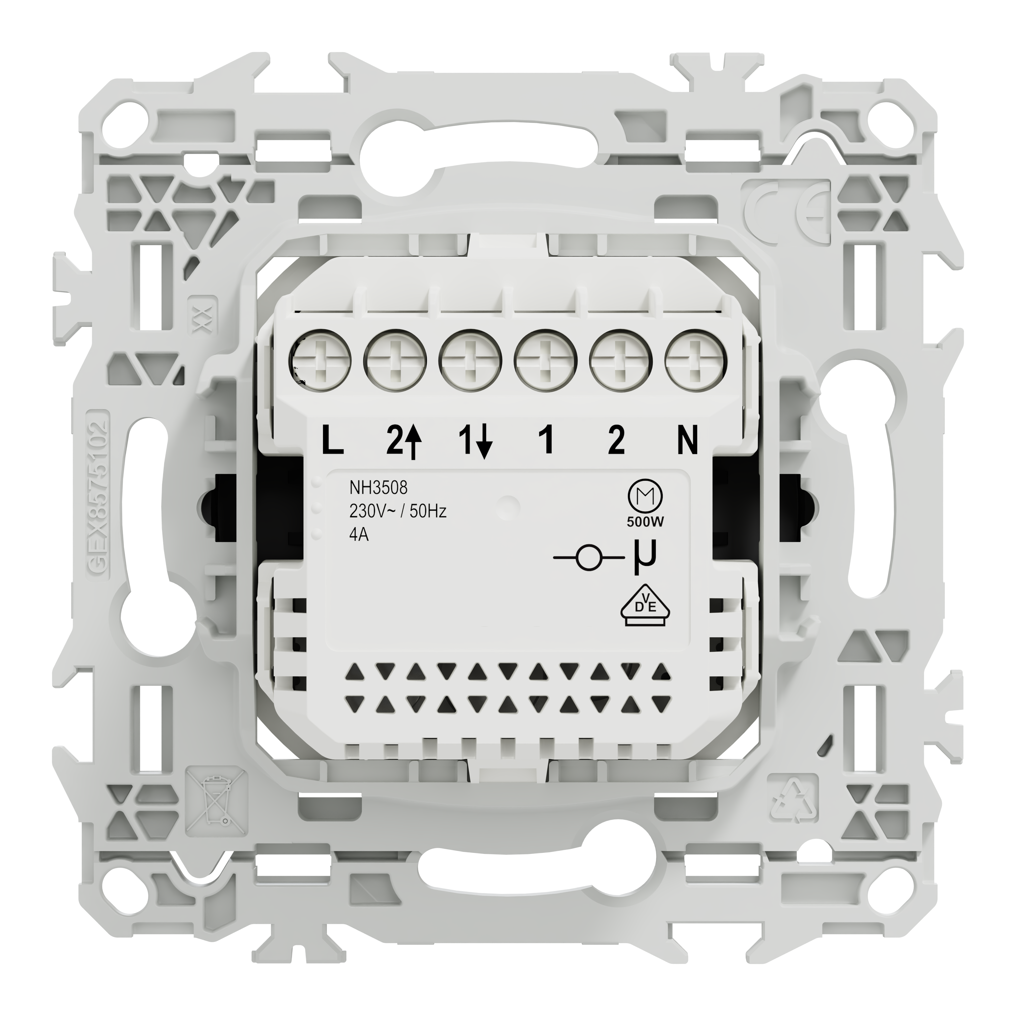 Interrupteur volet roulant connecté Wiser Odace, SCHNEIDER ELECTRIC, noir - 7