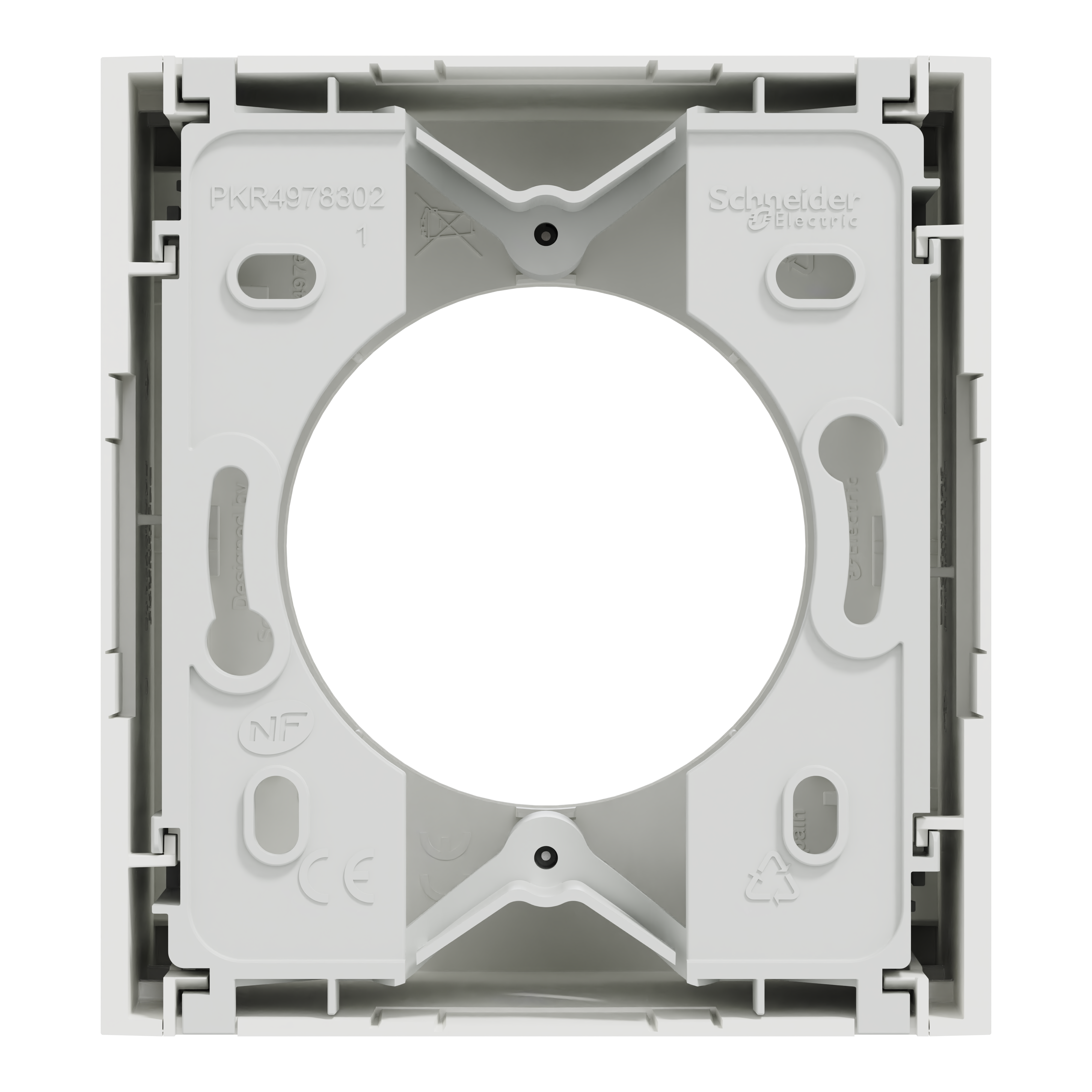 Cadre de finition en saillie 1 poste blanche ODACE- SCHNEIDER ELECTRIC - 5